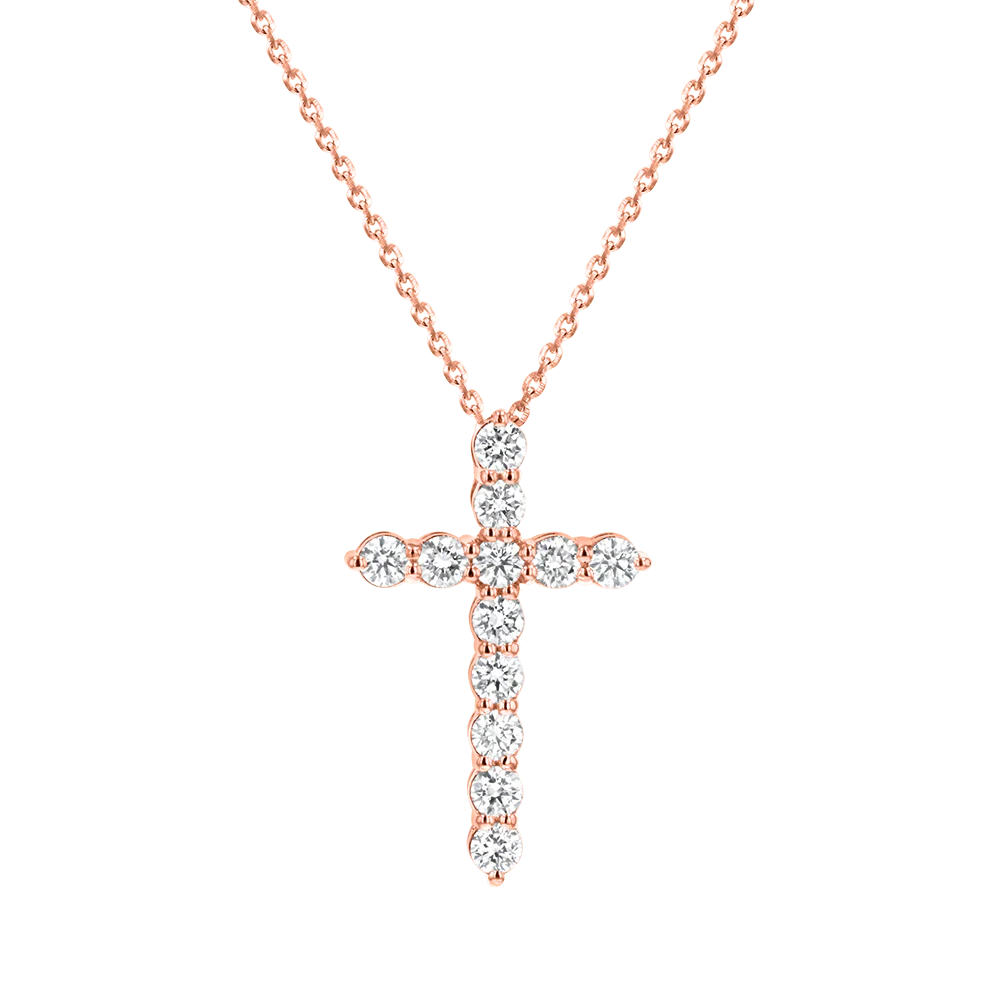 Diamond Cross Necklace - Image 3