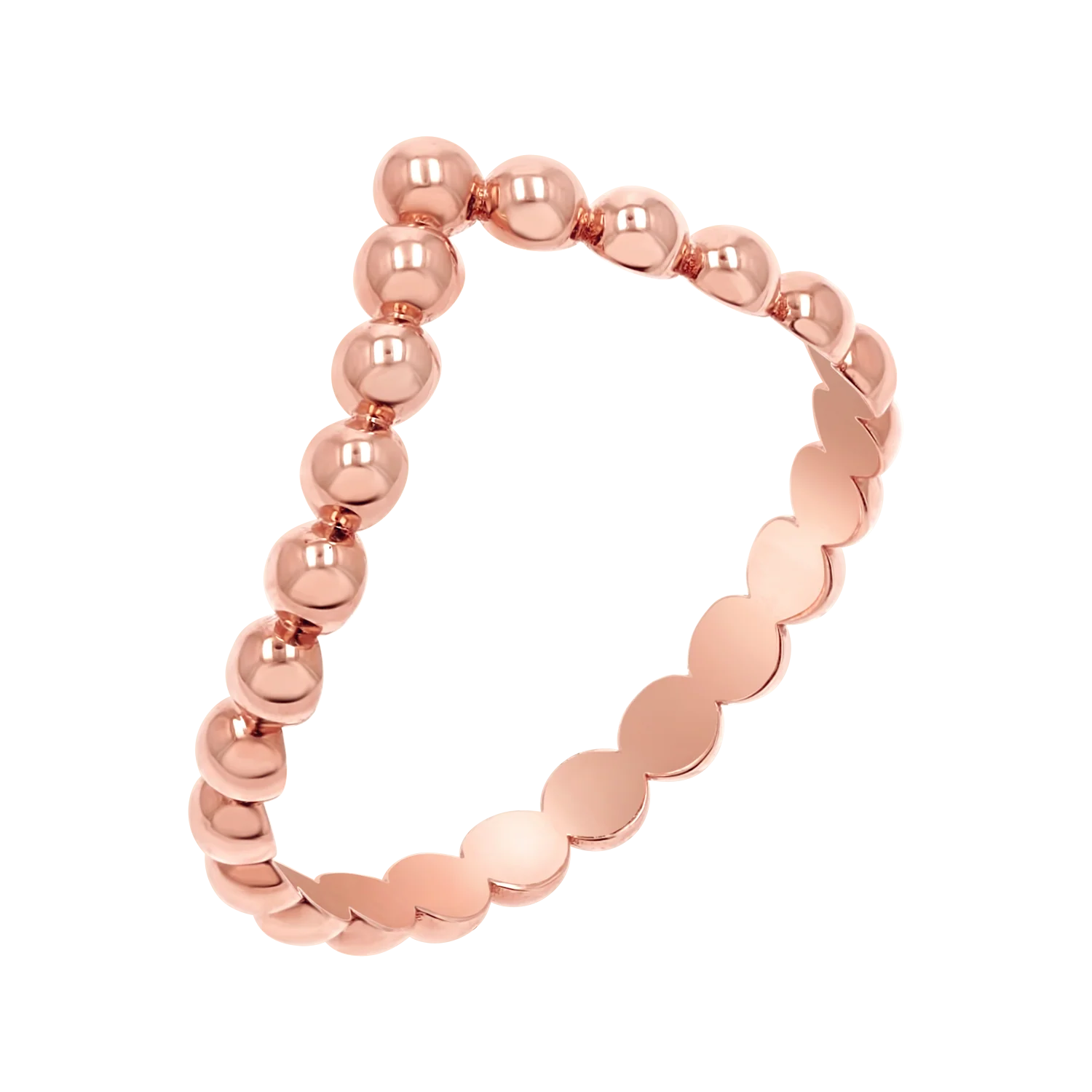 Beaded Wishbone Ring - Image 3