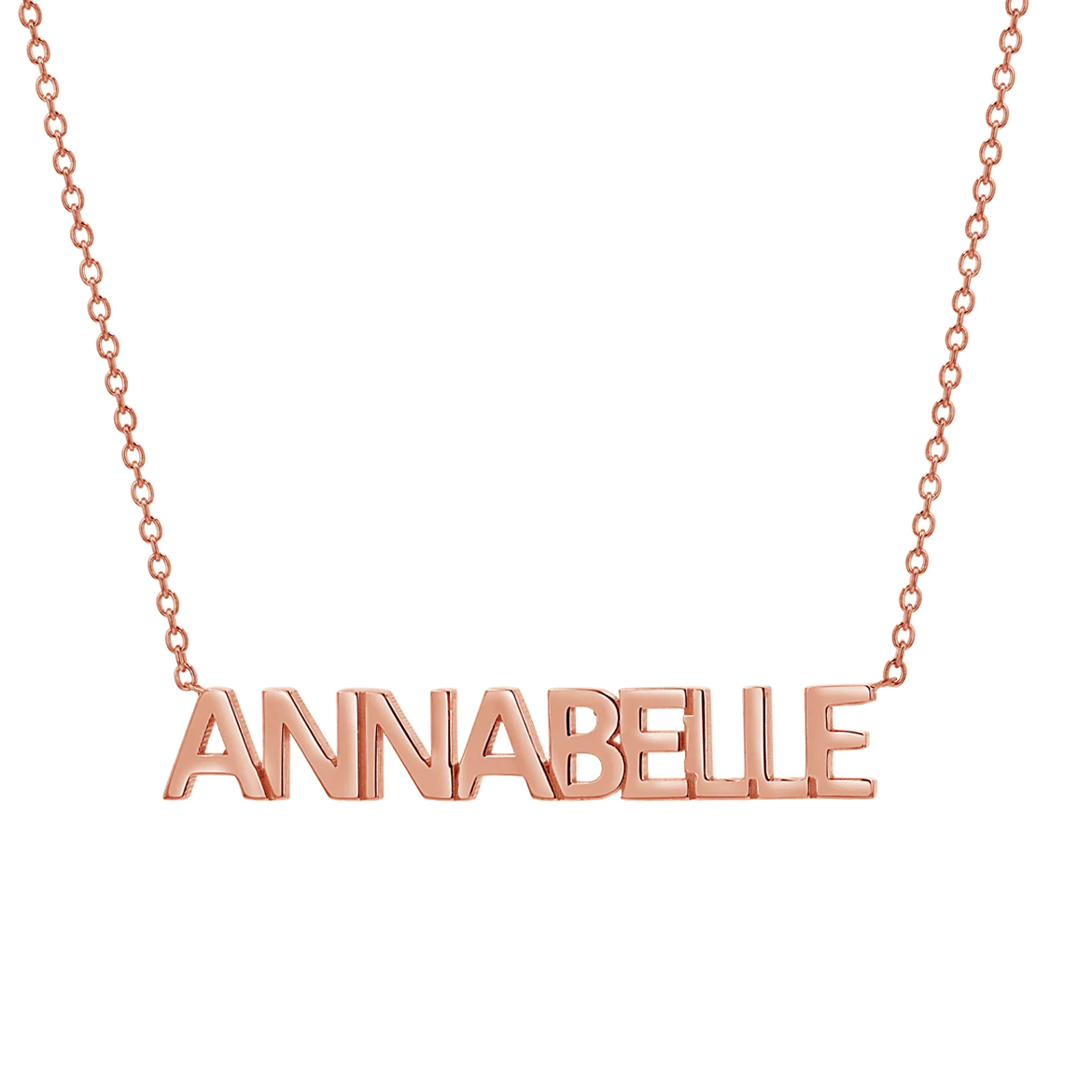 Block Letter Name Necklace - Image 3