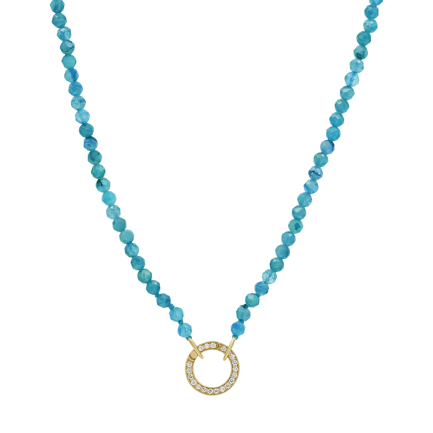 Blue Apatite Connector Necklace - Image 6