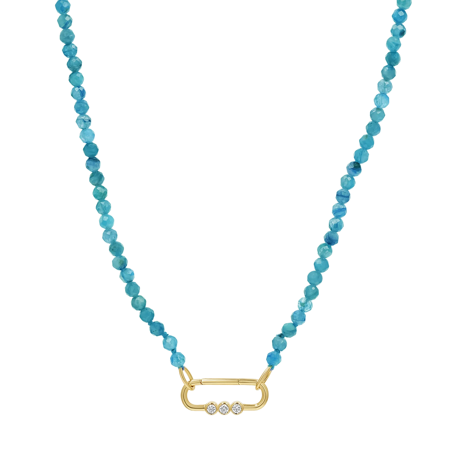Blue Apatite Connector Necklace - Image 7