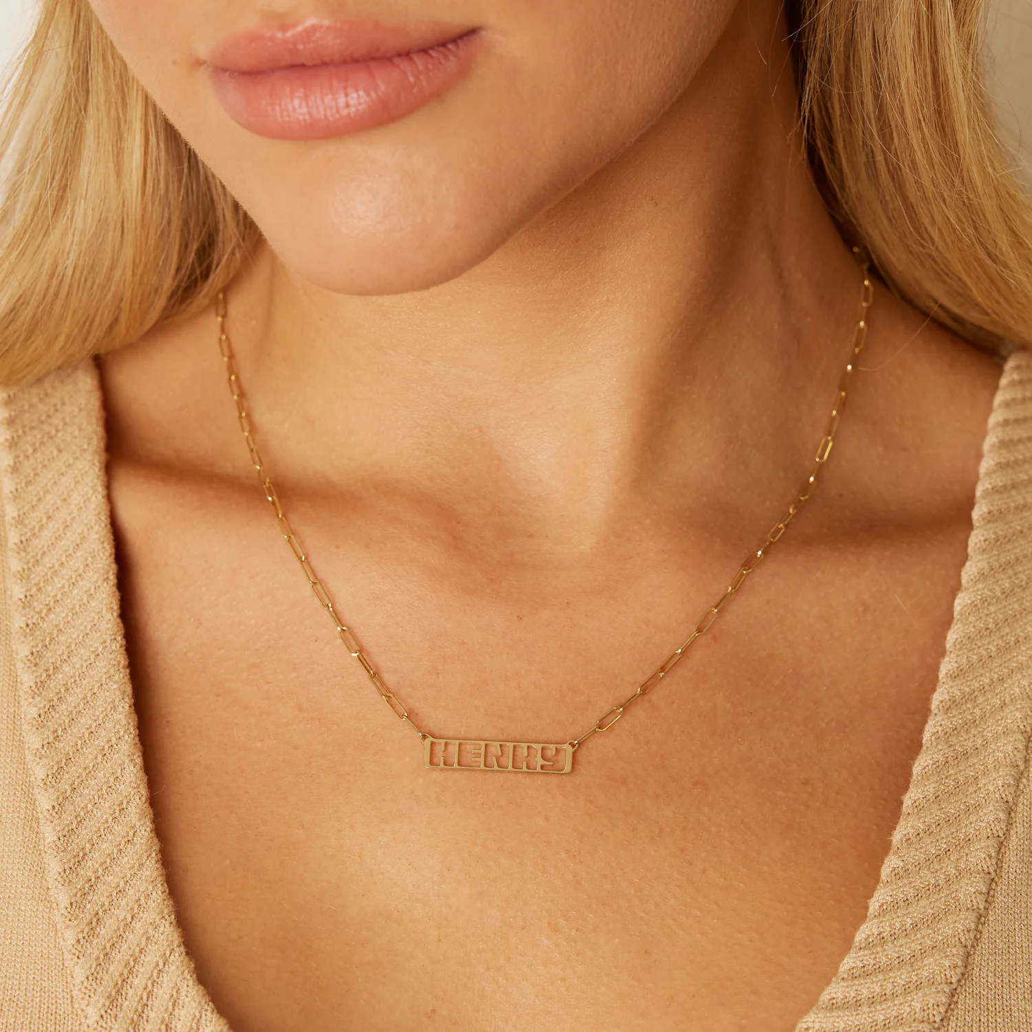 Customizable Cut-Out Name Necklace - Image 15