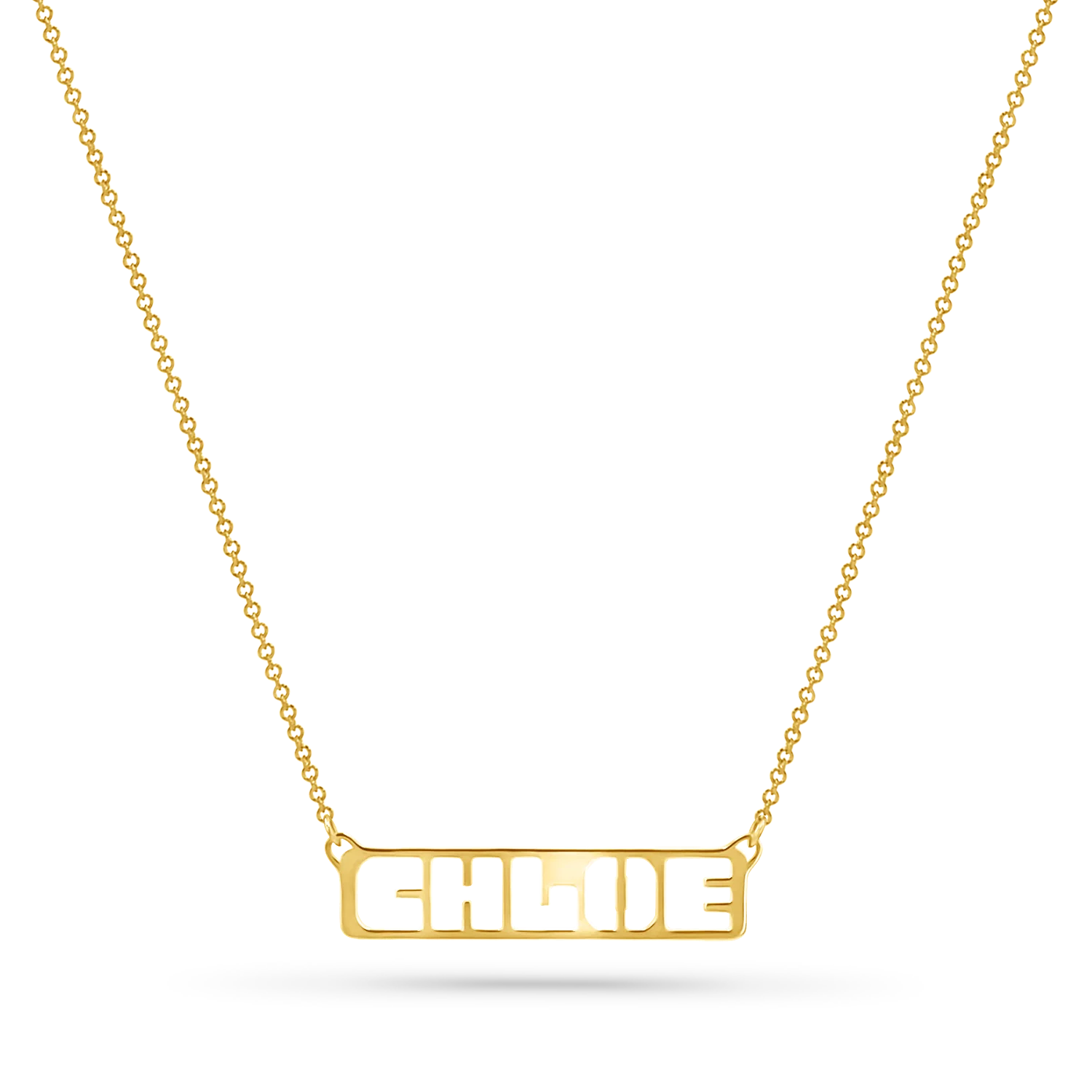 Customizable Cut-Out Name Necklace - Image 5