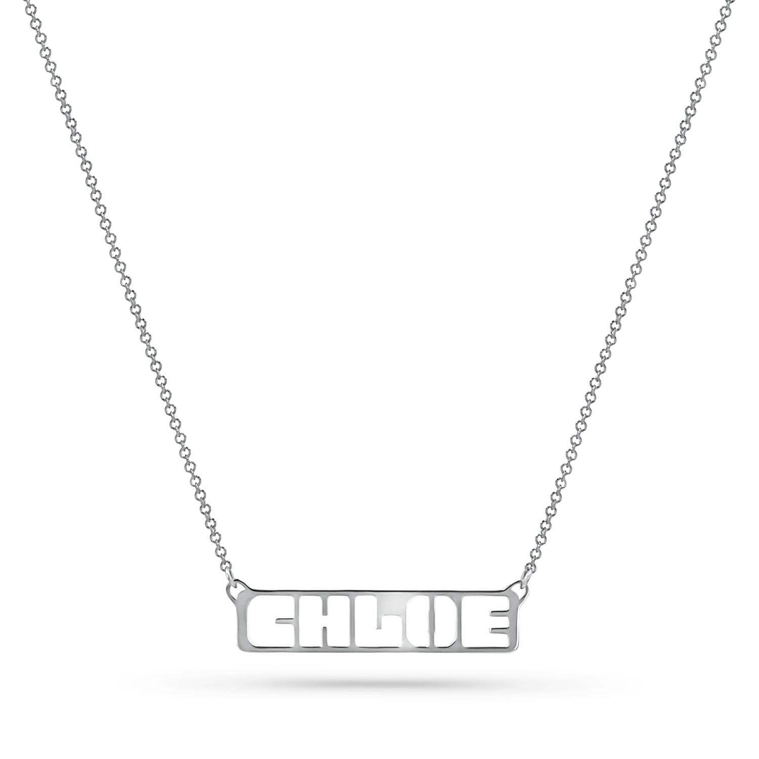 Customizable Cut-Out Name Necklace - Image 8
