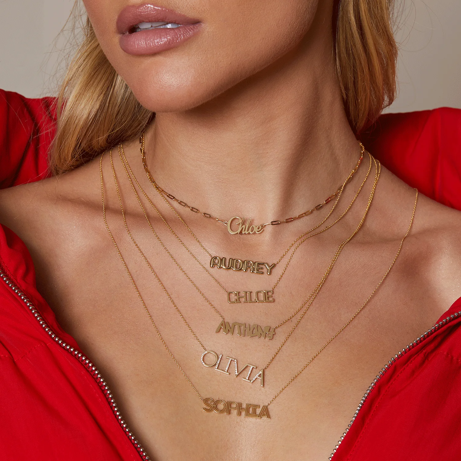 Deco Cut-Out Name Necklace - Image 6