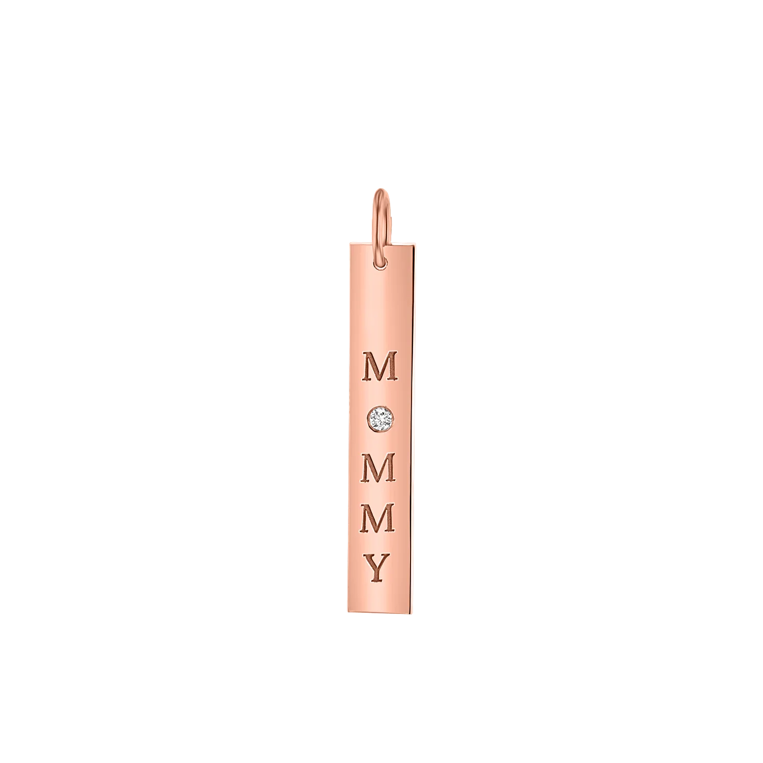 Diamond Mommy Vertical Tag Charm - Image 3