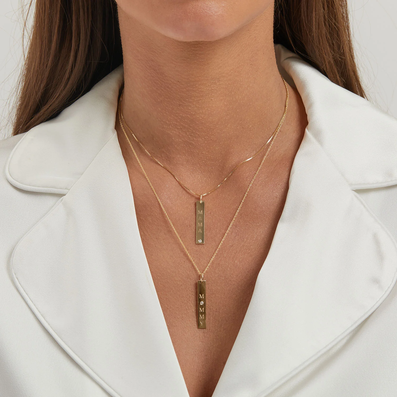 Diamond Mommy Vertical Tag Charm - Image 5