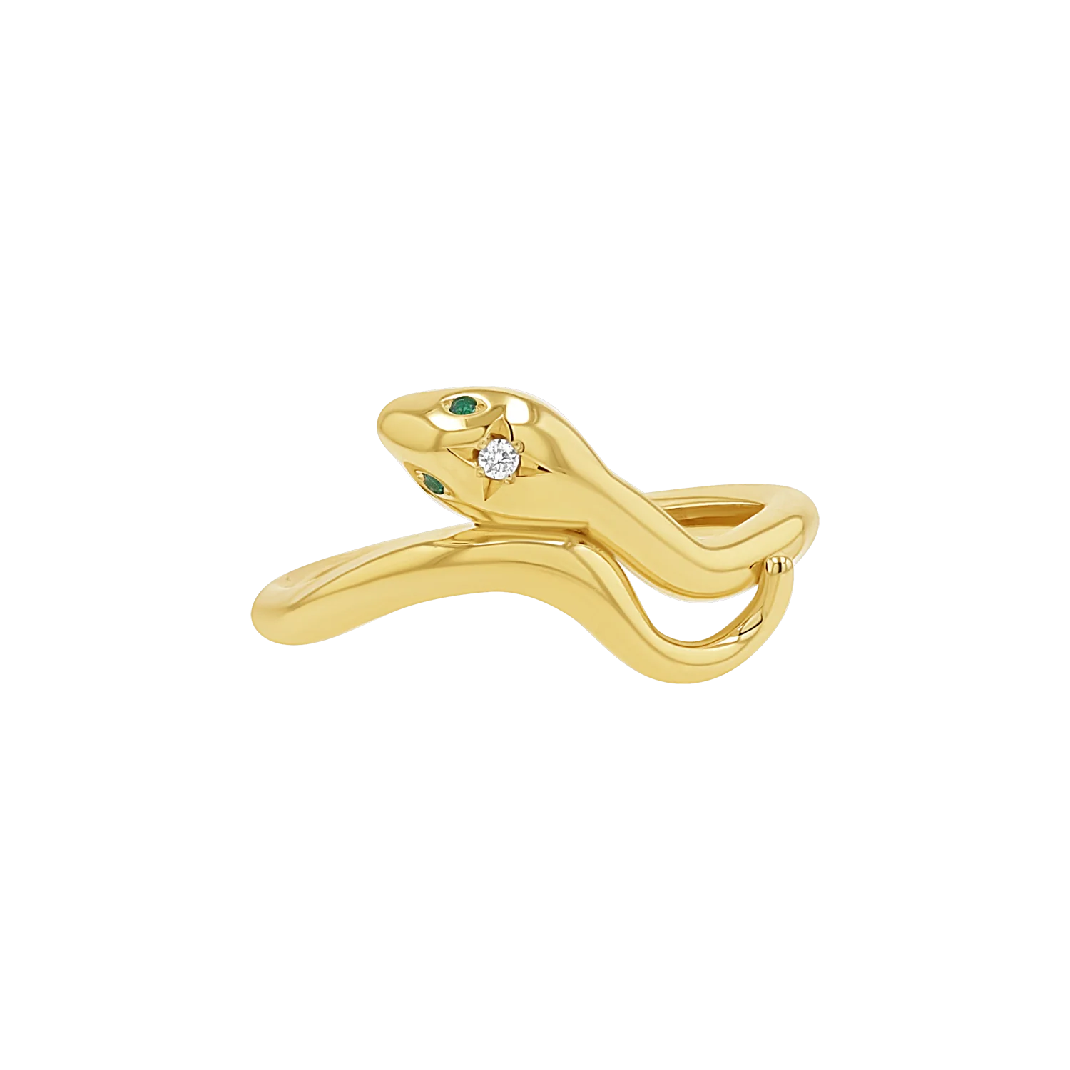 Diamond Serpentine Wrap Ring - Image 4