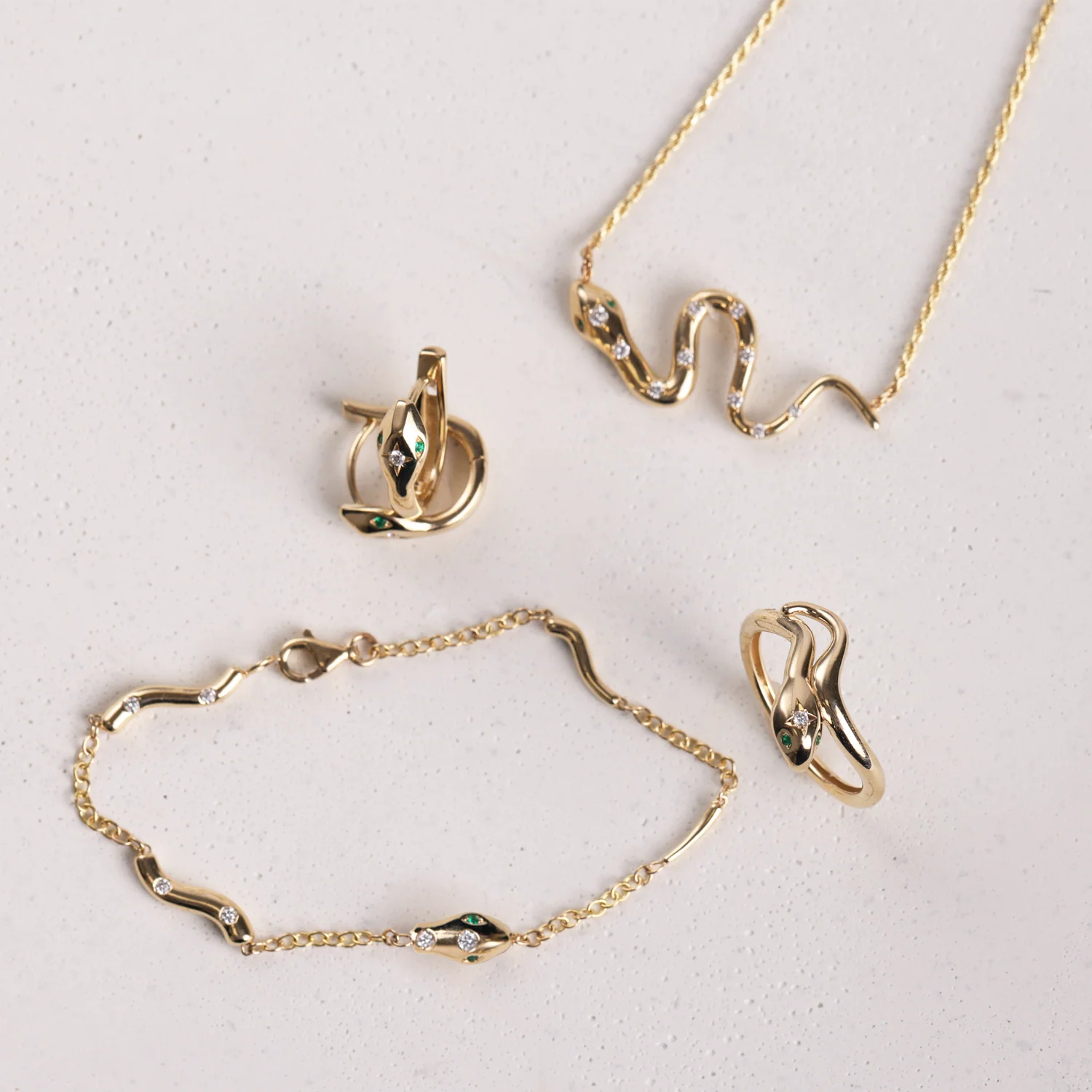 Diamond Serpentine Wrap Ring - Image 5