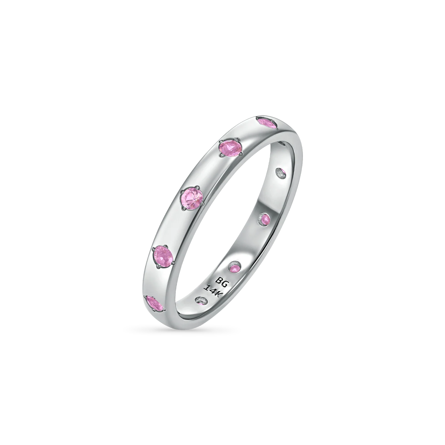 Glimmer Gemstone Band Ring - Image 12