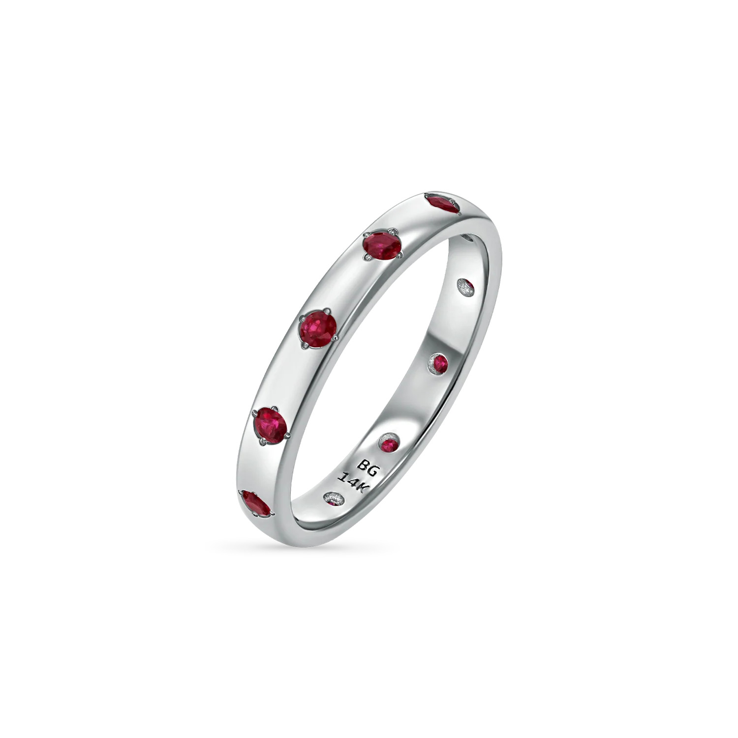 Glimmer Gemstone Band Ring - Image 9