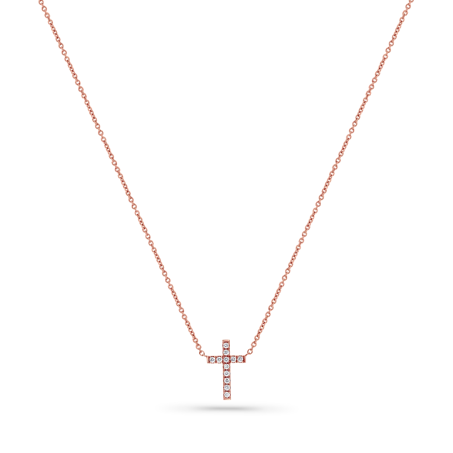 Grace Pave Diamond Cross Necklace - Image 3