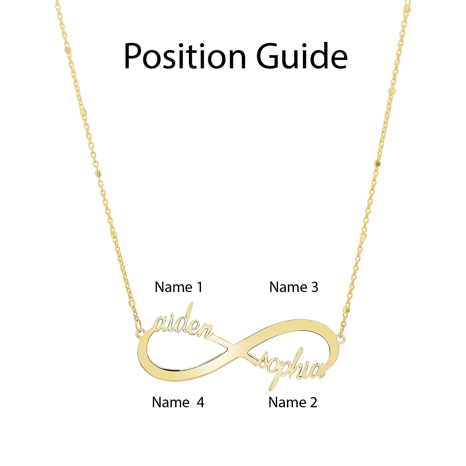 Infinity Custom Name Necklace - Image 7