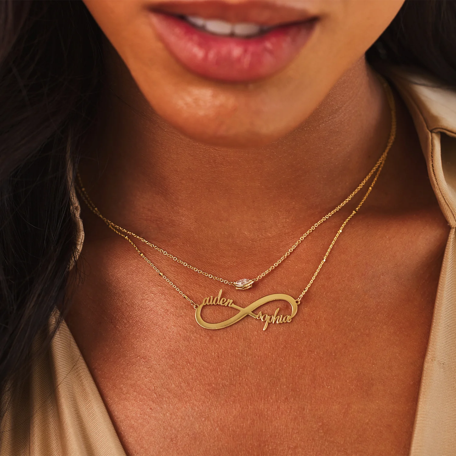 Infinity Custom Name Necklace - Image 9