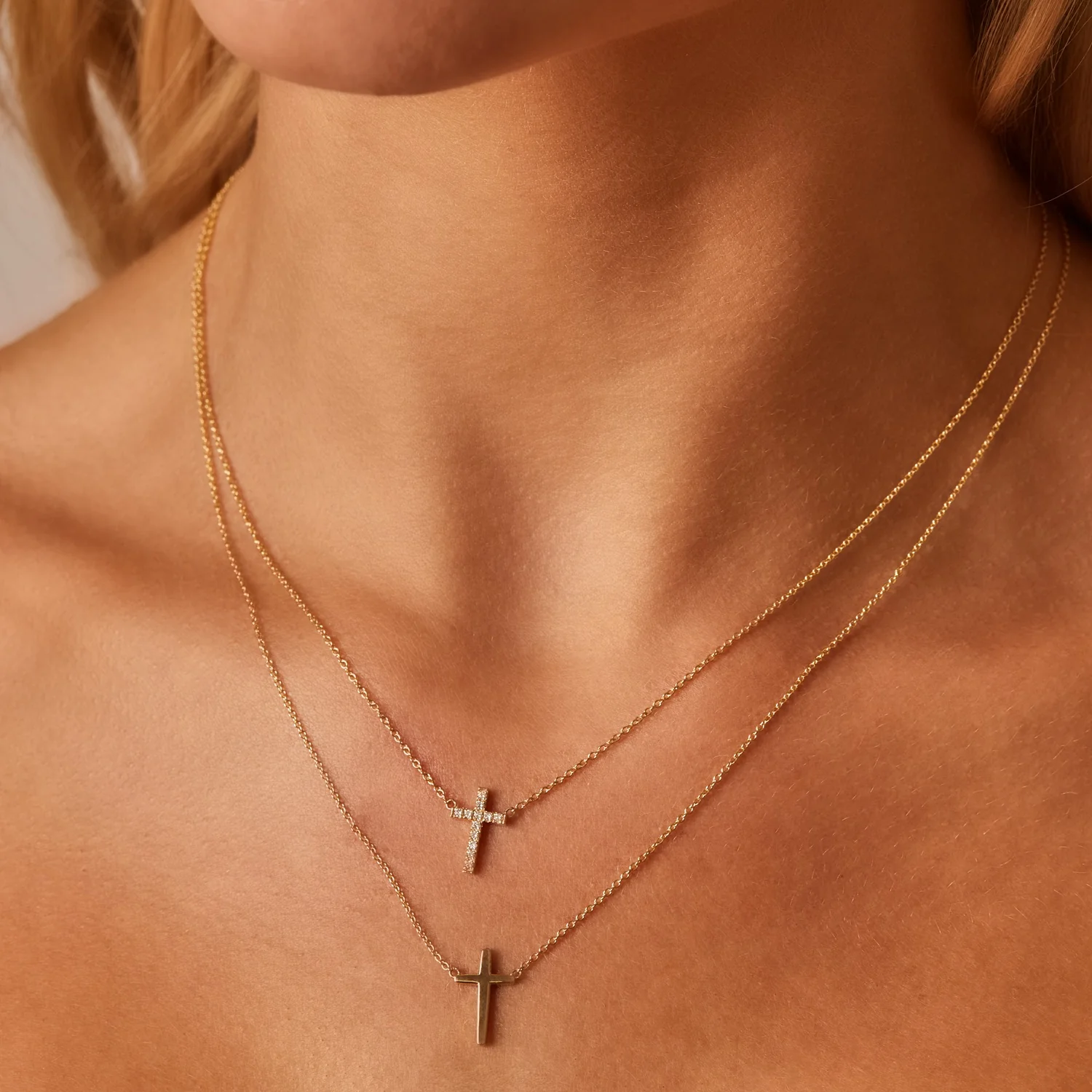 Sculptural Cross Necklace - Image 5