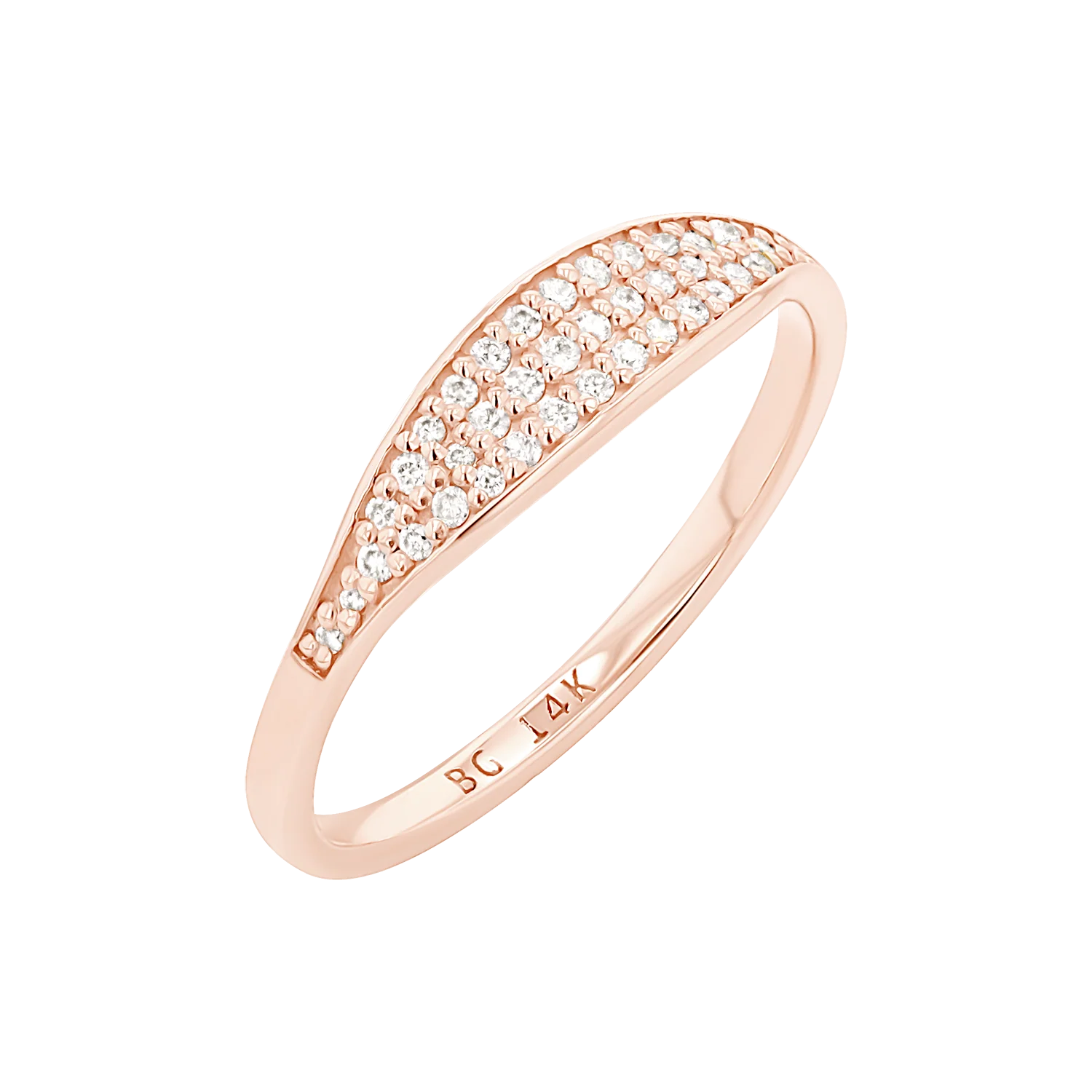 Tapered Diamond Stacking Band - Image 3