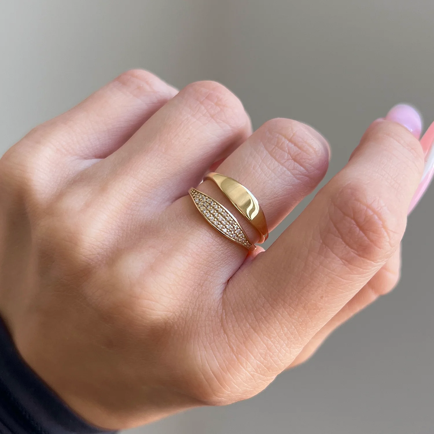 Tapered Diamond Stacking Band - Image 4