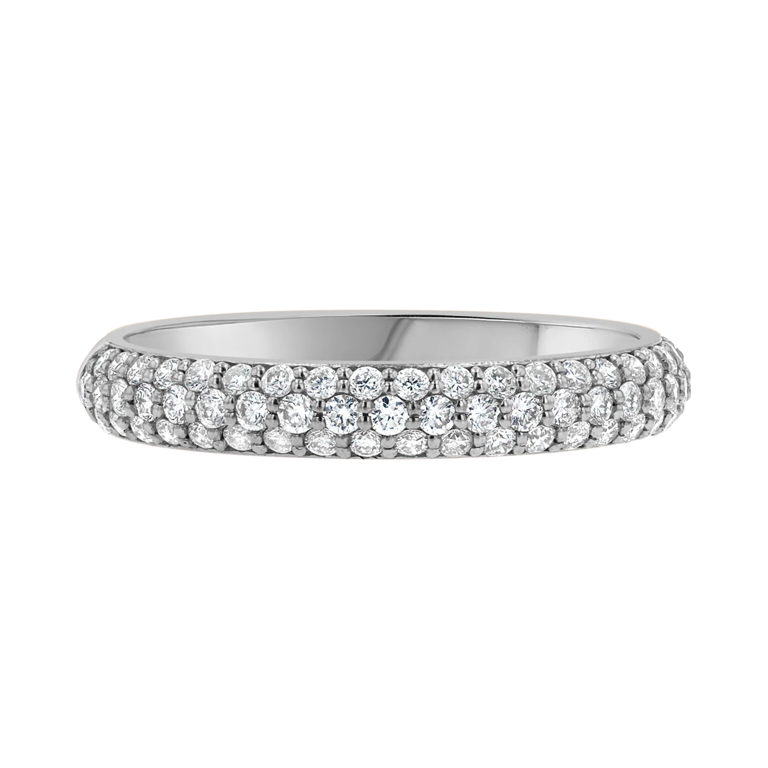 Three Row Pave Diamond Band - Image 5