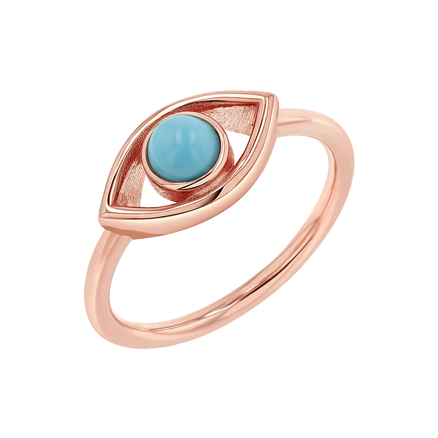 Turquoise Evil Eye Ring - Image 3