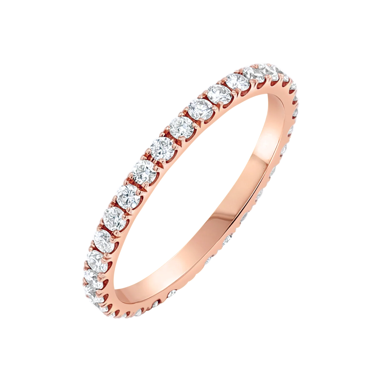 U Pave Diamond Eternity Band - Image 3