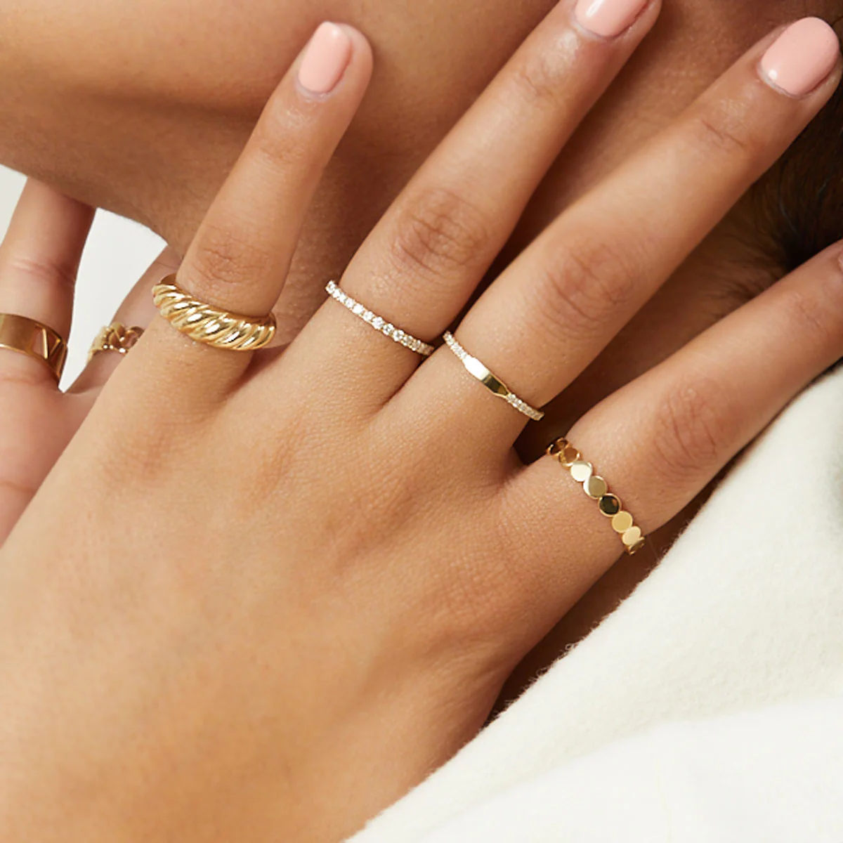 U Pave Diamond Eternity Band - Image 5