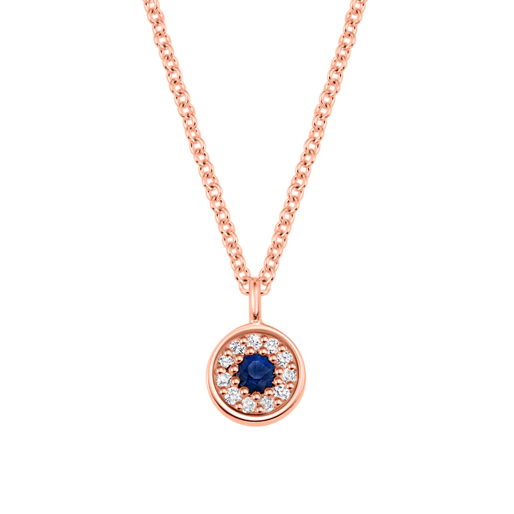 Dainty Round Evil Eye Necklace - Image 3