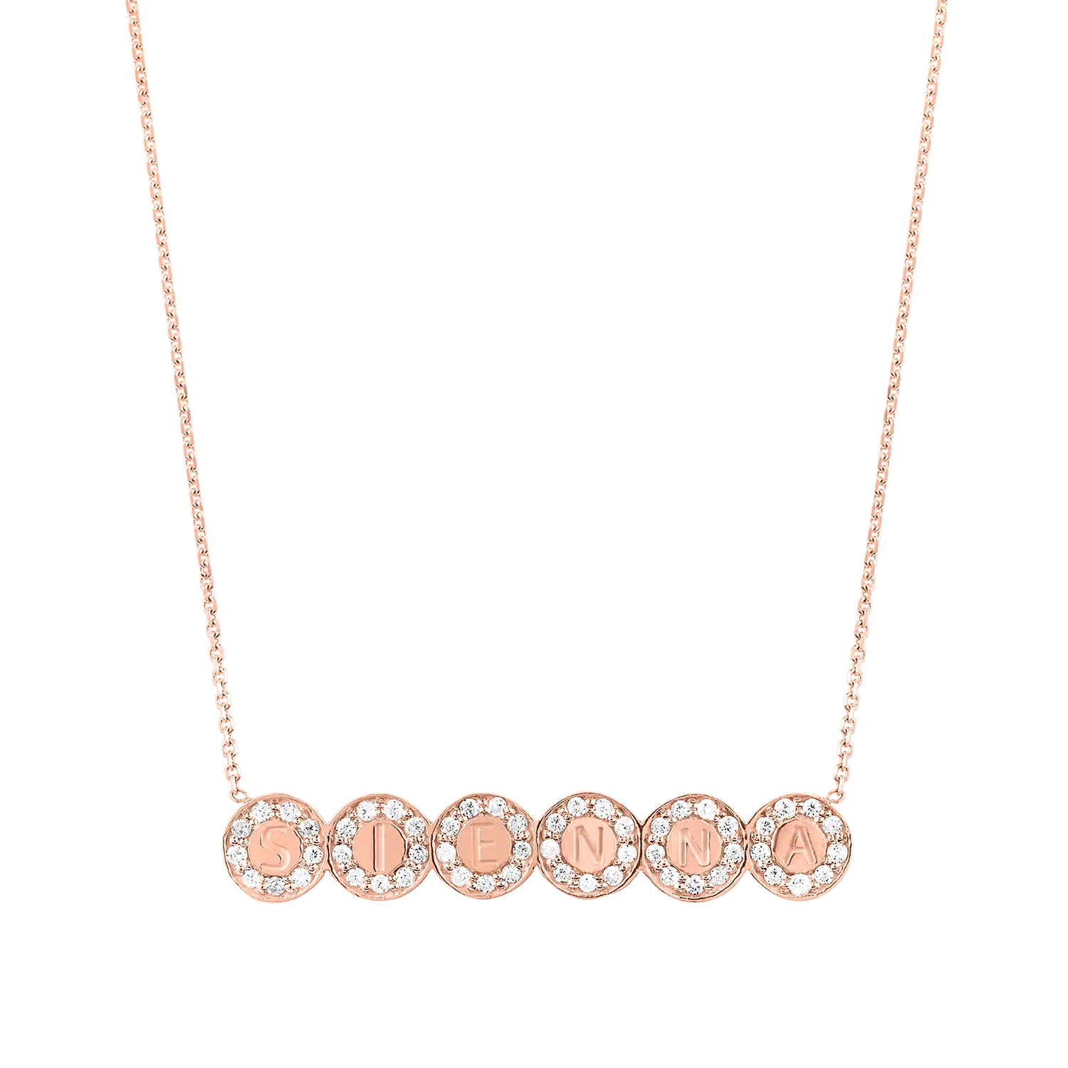 Custom Diamond Bubble Necklace - Image 3