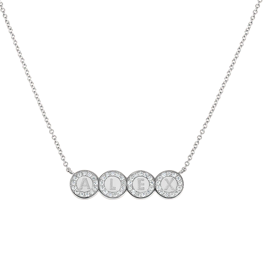 Custom Diamond Bubble Necklace - Image 4