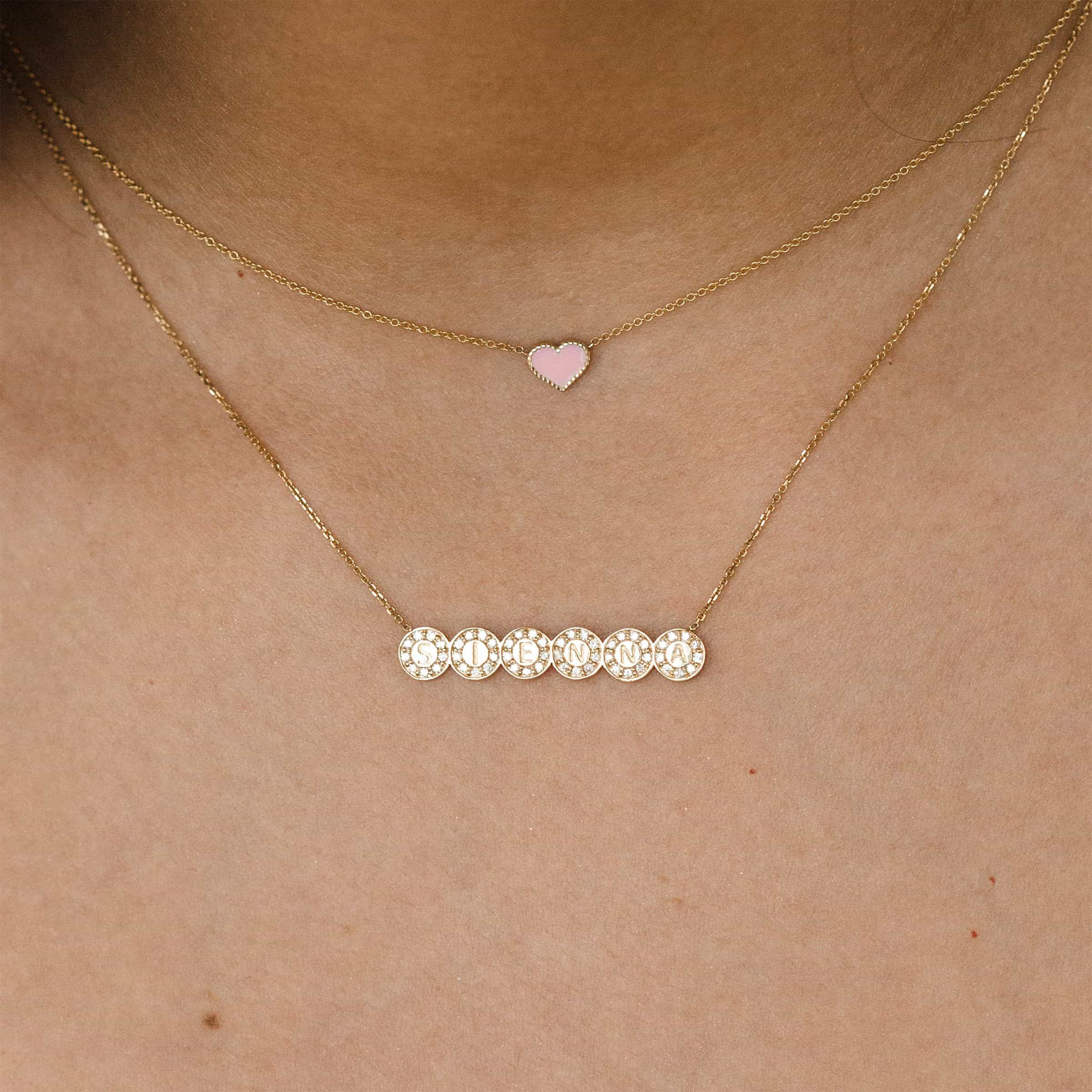 Custom Diamond Bubble Necklace - Image 6