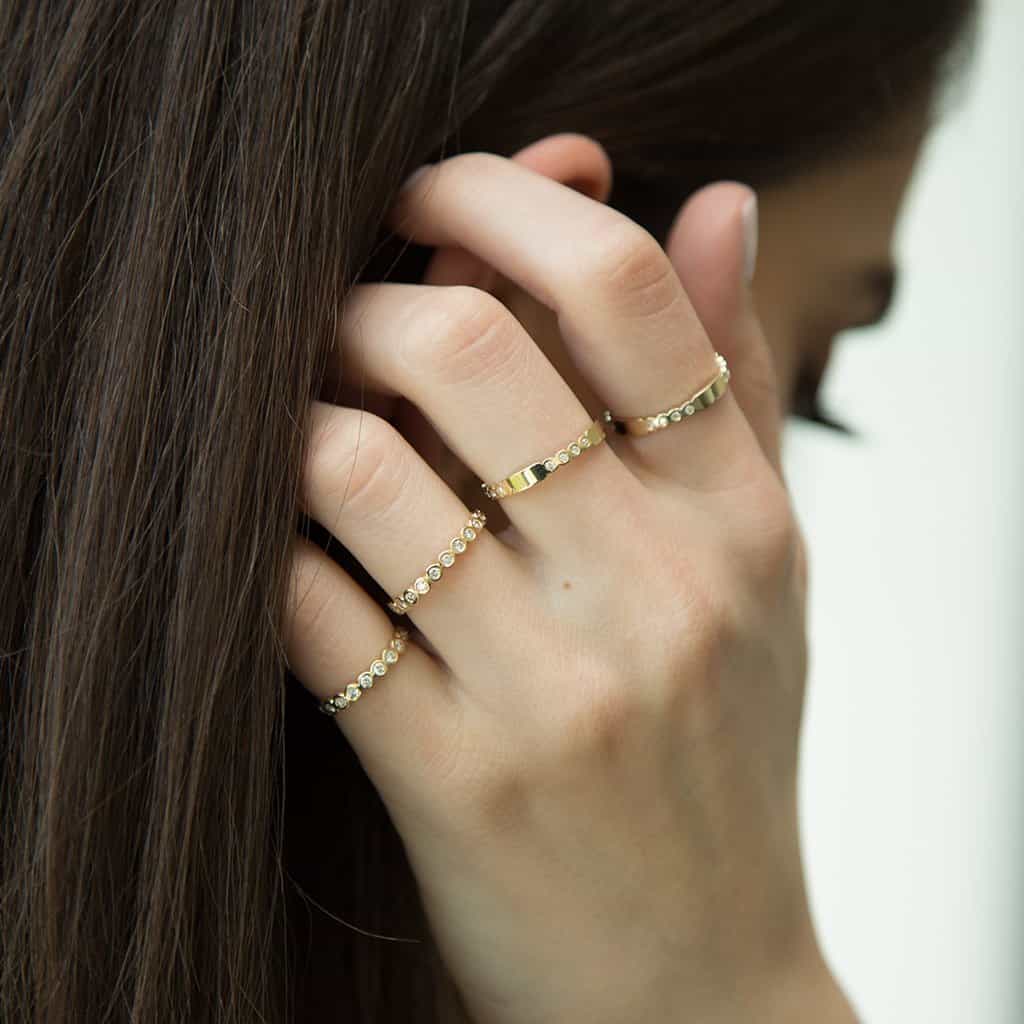 Diamond Bezel Eternity Band - Image 4