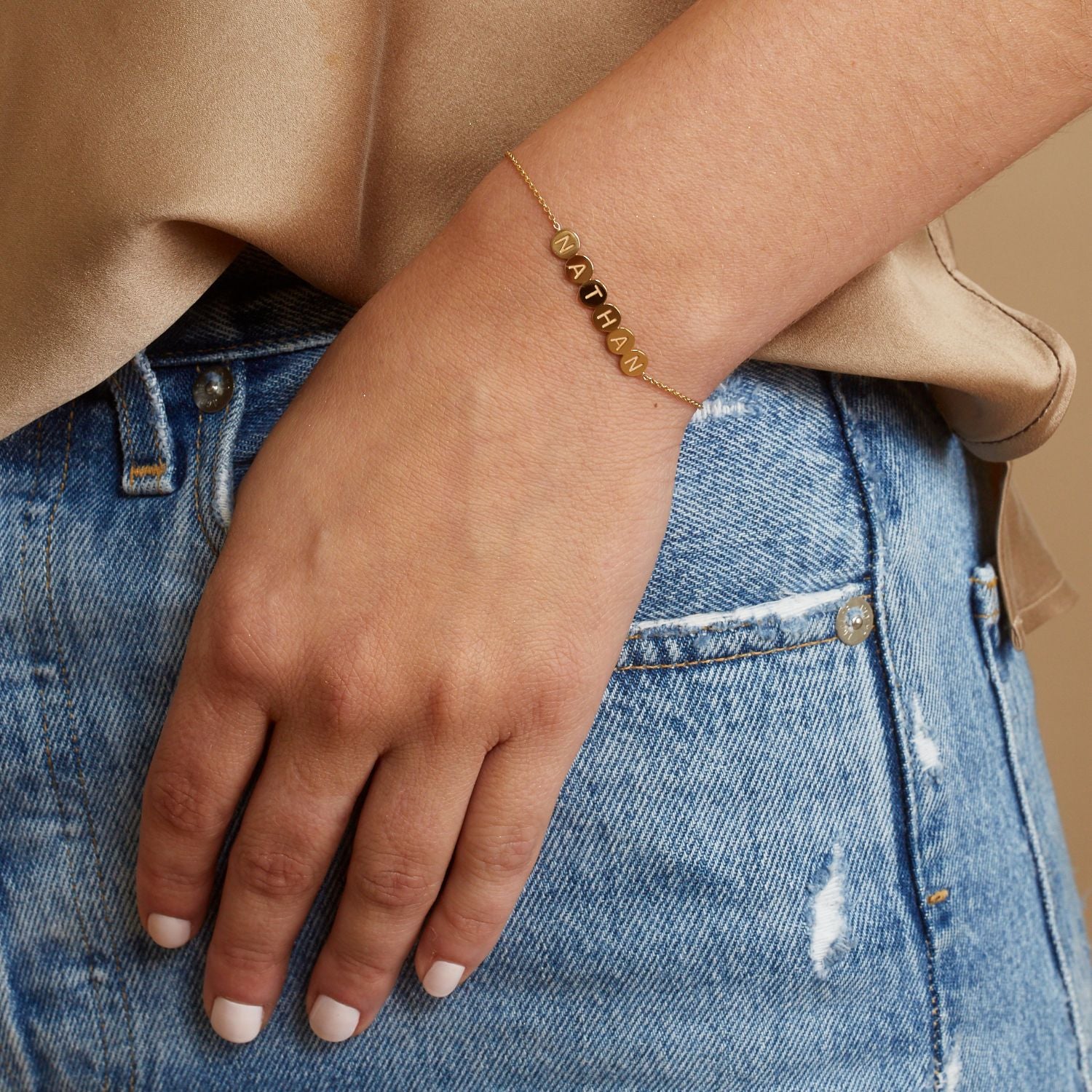 Bubble Round Engravable ID Bracelet - Image 4