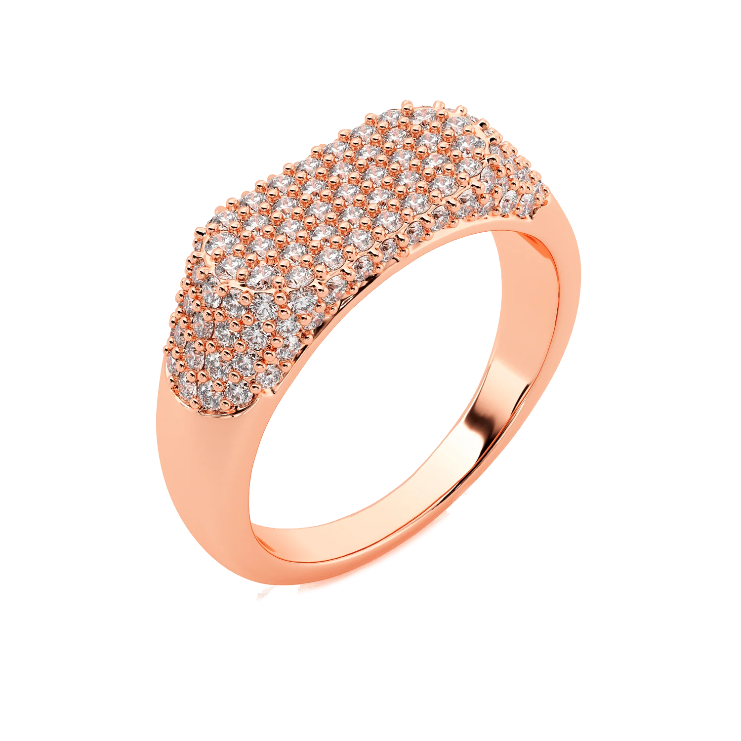 Diamond Pave Signet Ring - Image 3