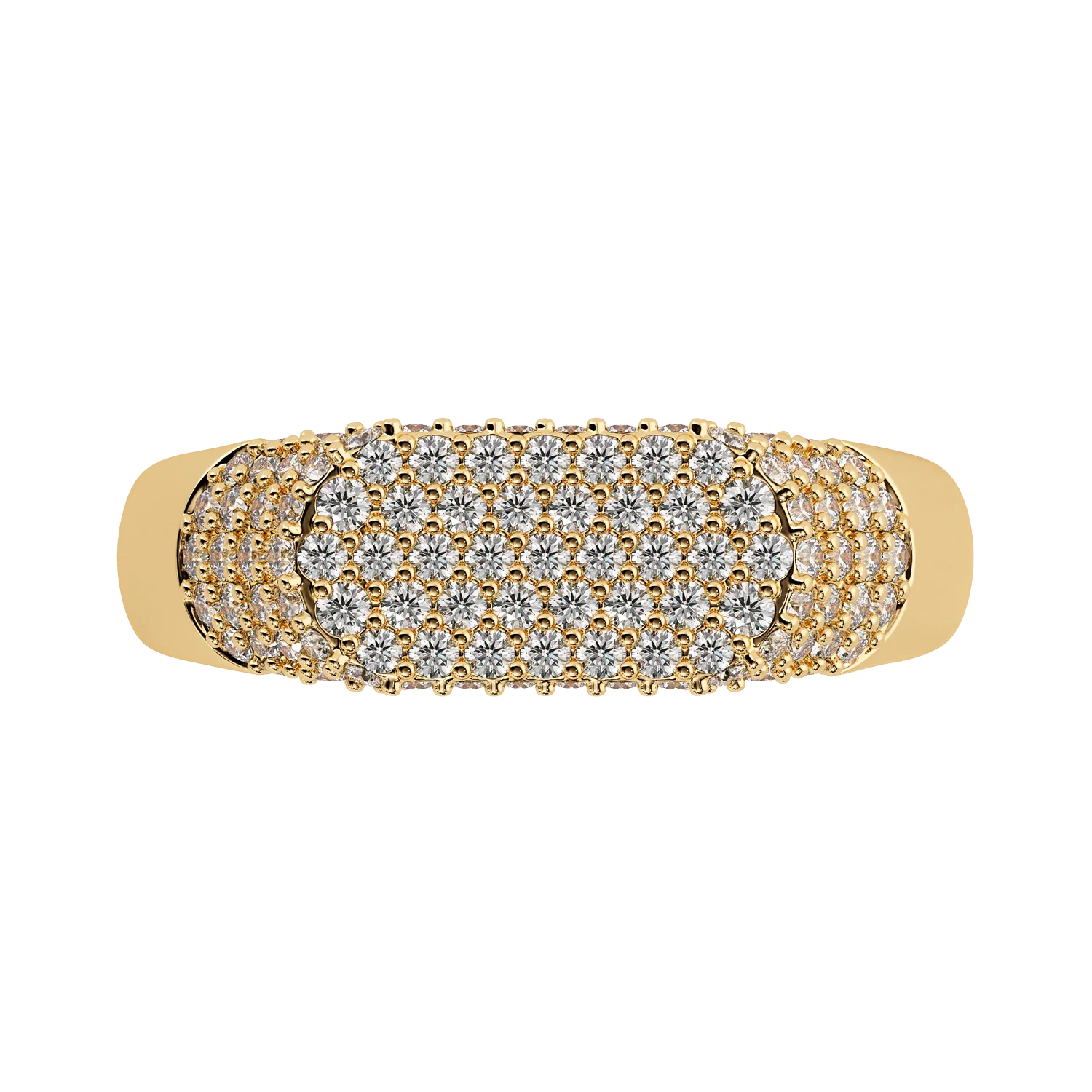 Diamond Pave Signet Ring - Image 4