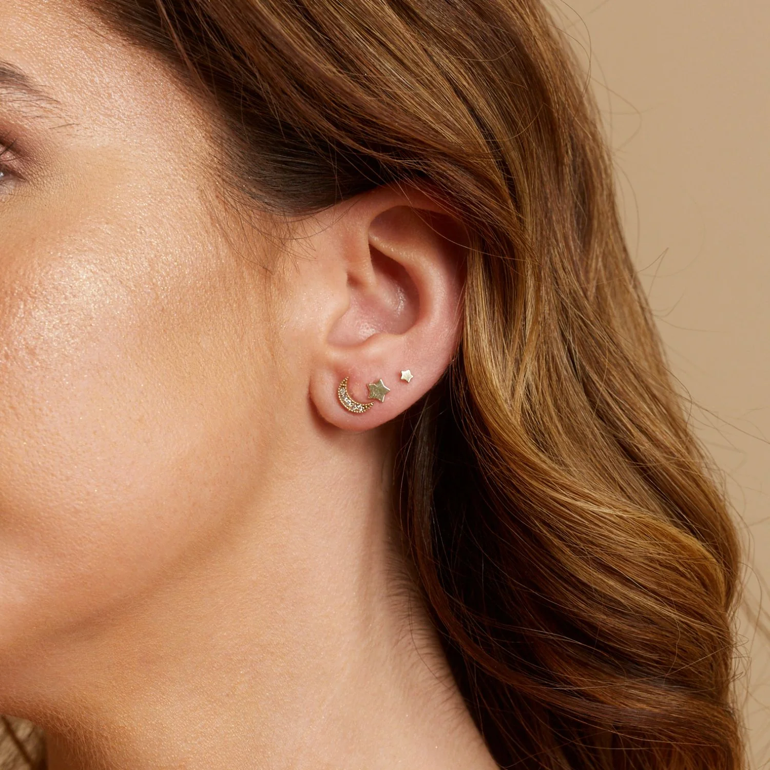 Petite Star Stud Earrings - Image 4