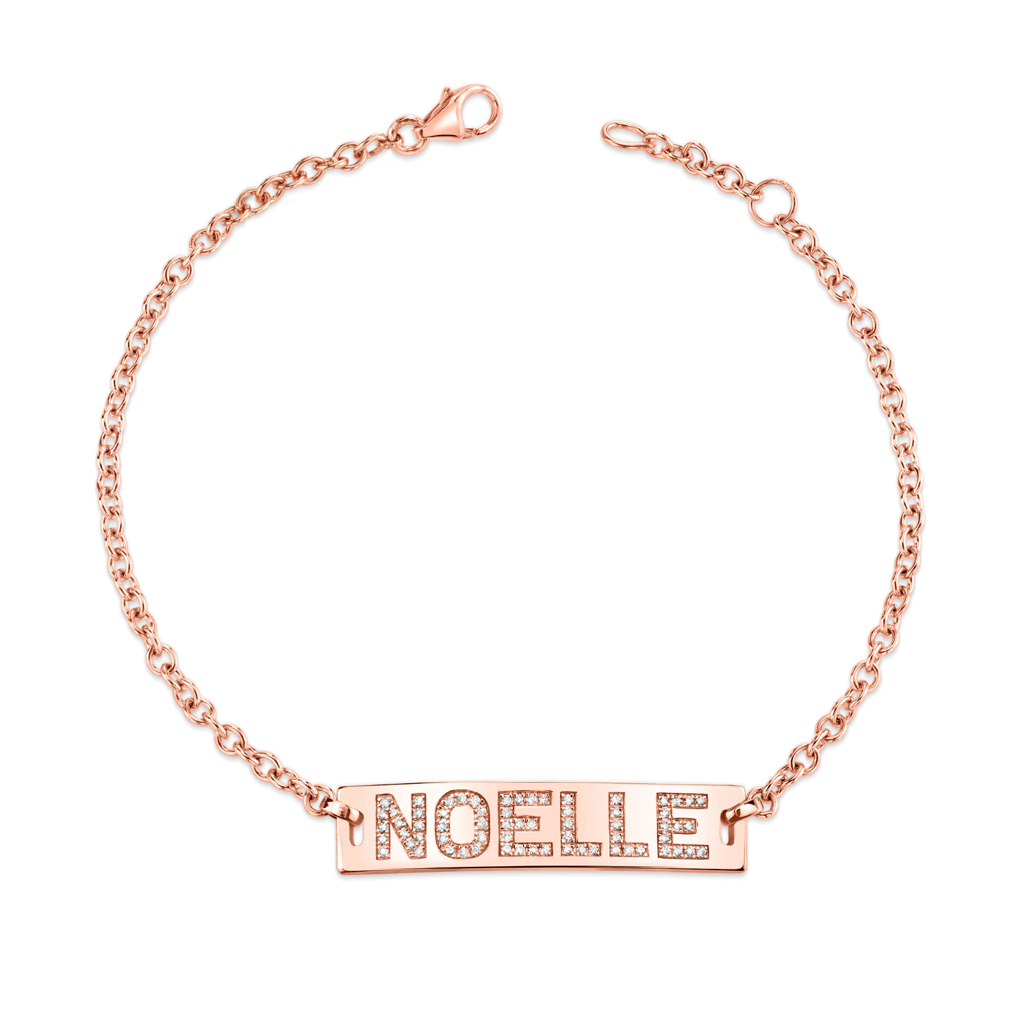 Custom Diamond Name ID  Bracelet - Image 3
