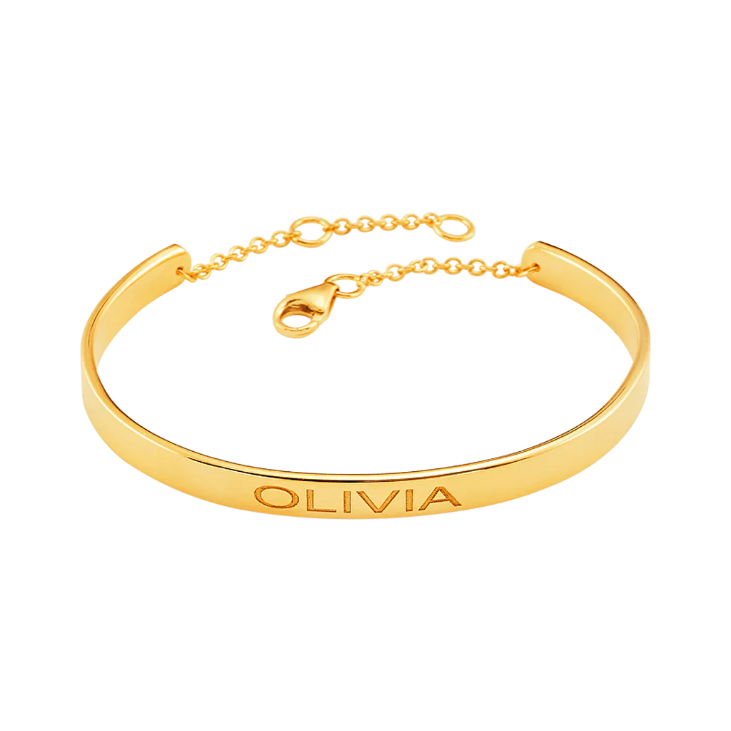 Signature Engravable Cuff ID Bracelet - Image 7