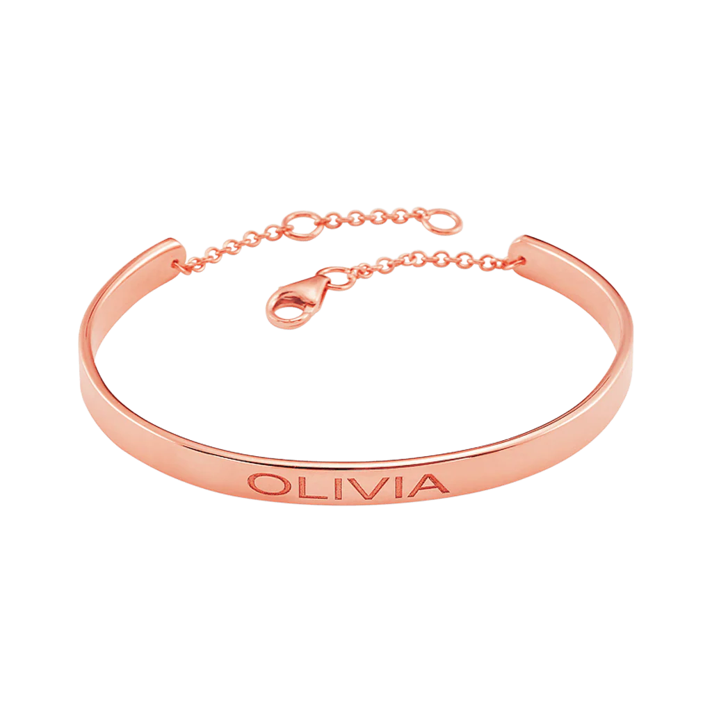 Signature Engravable Cuff ID Bracelet - Image 9