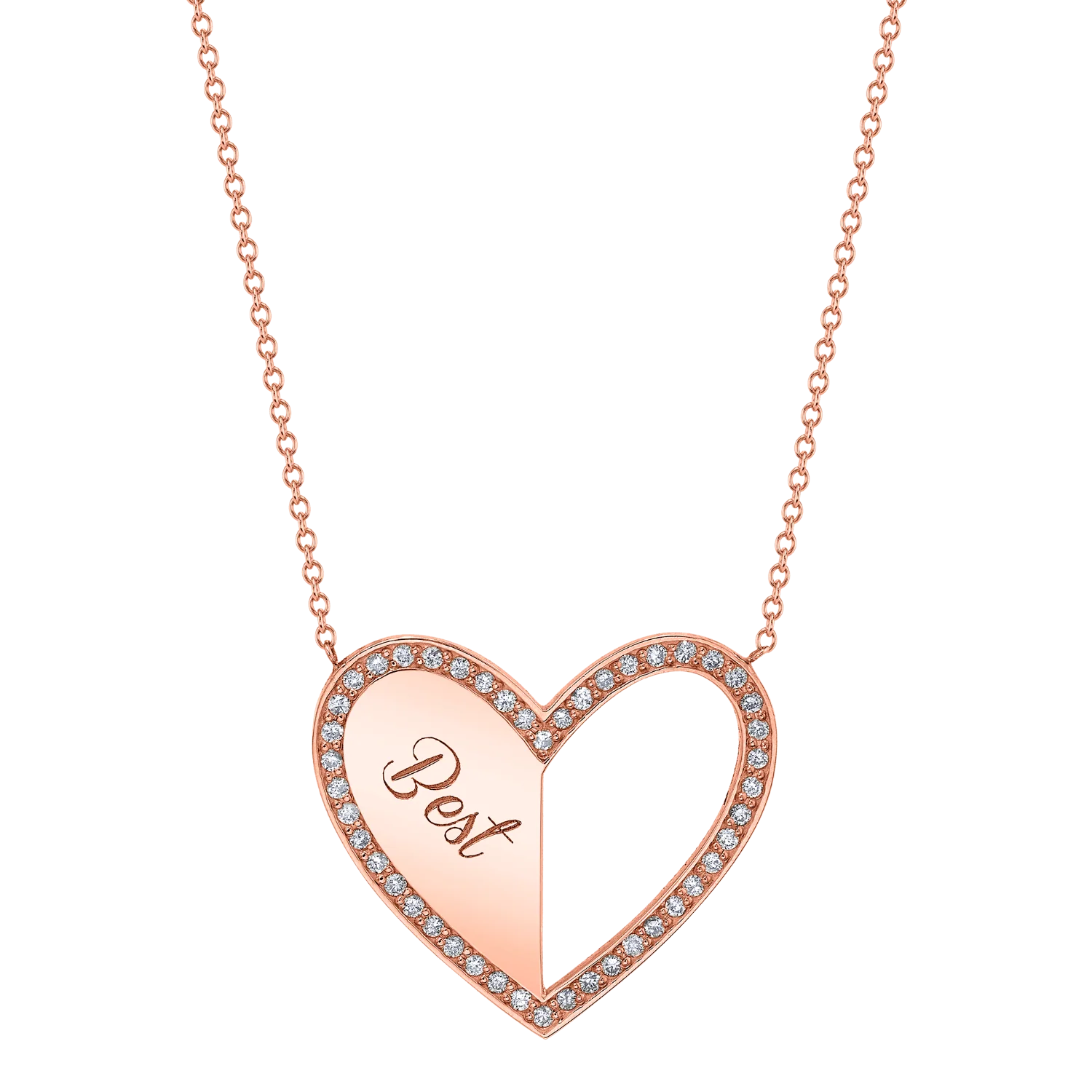 Best Friend Heart Necklaces (Set of 2) - Image 3
