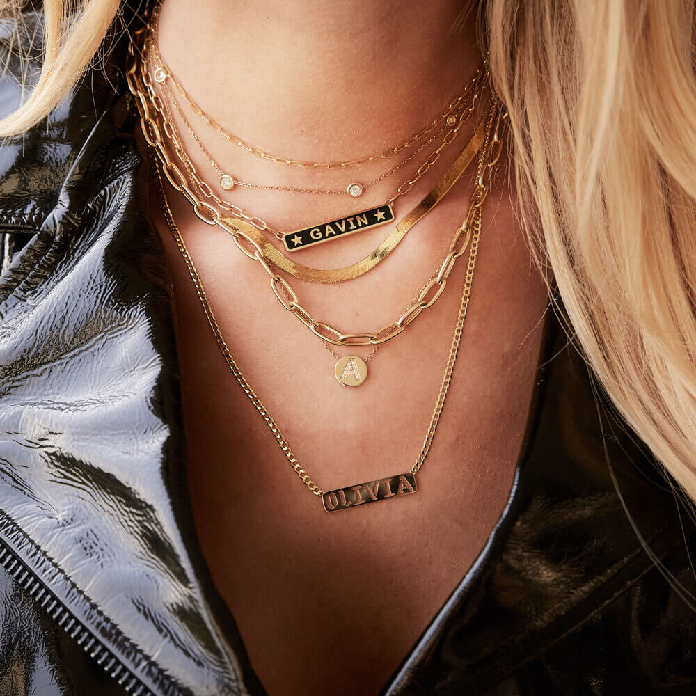 Cuban Link Custom Nameplate Necklace - Image 6