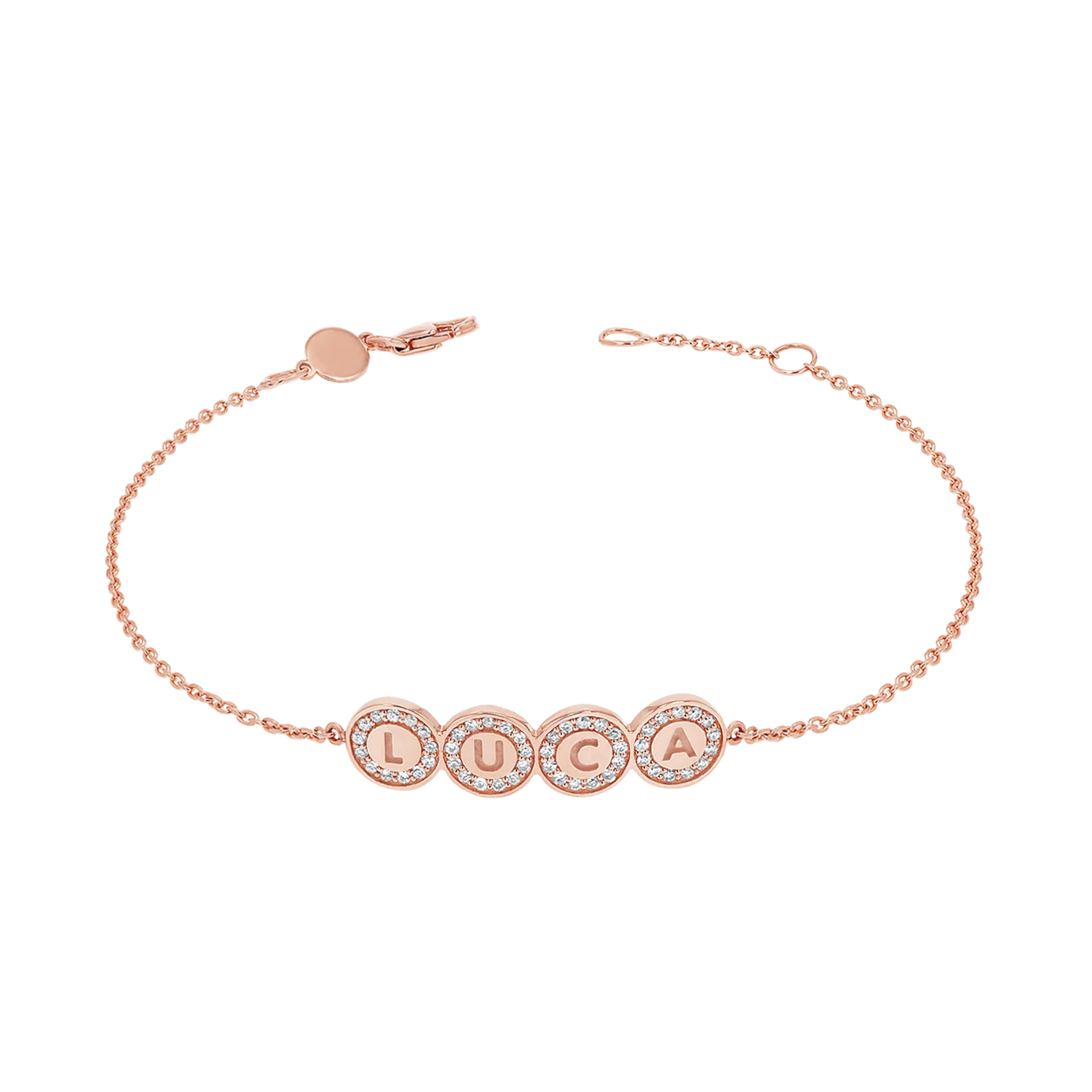 Custom Diamond Bubble Bracelet - Image 3