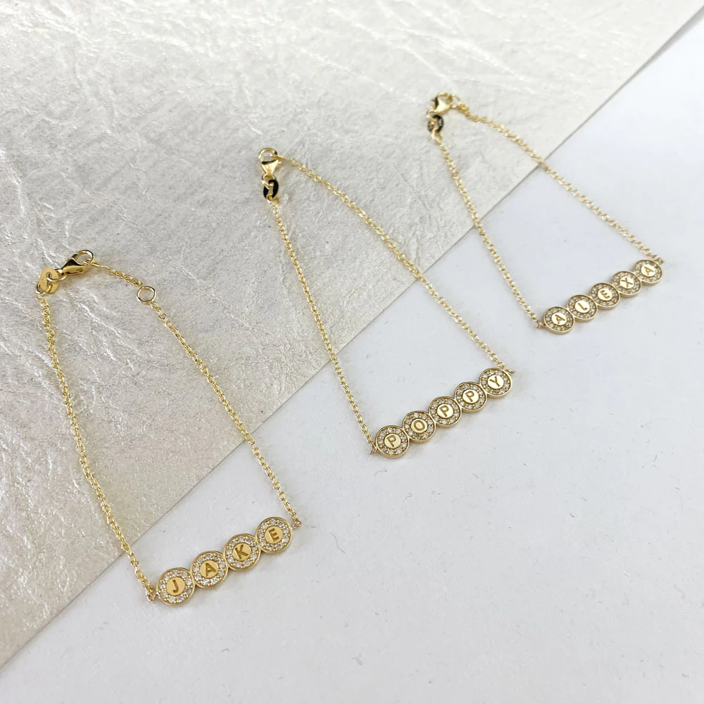 Custom Diamond Bubble Bracelet - Image 5