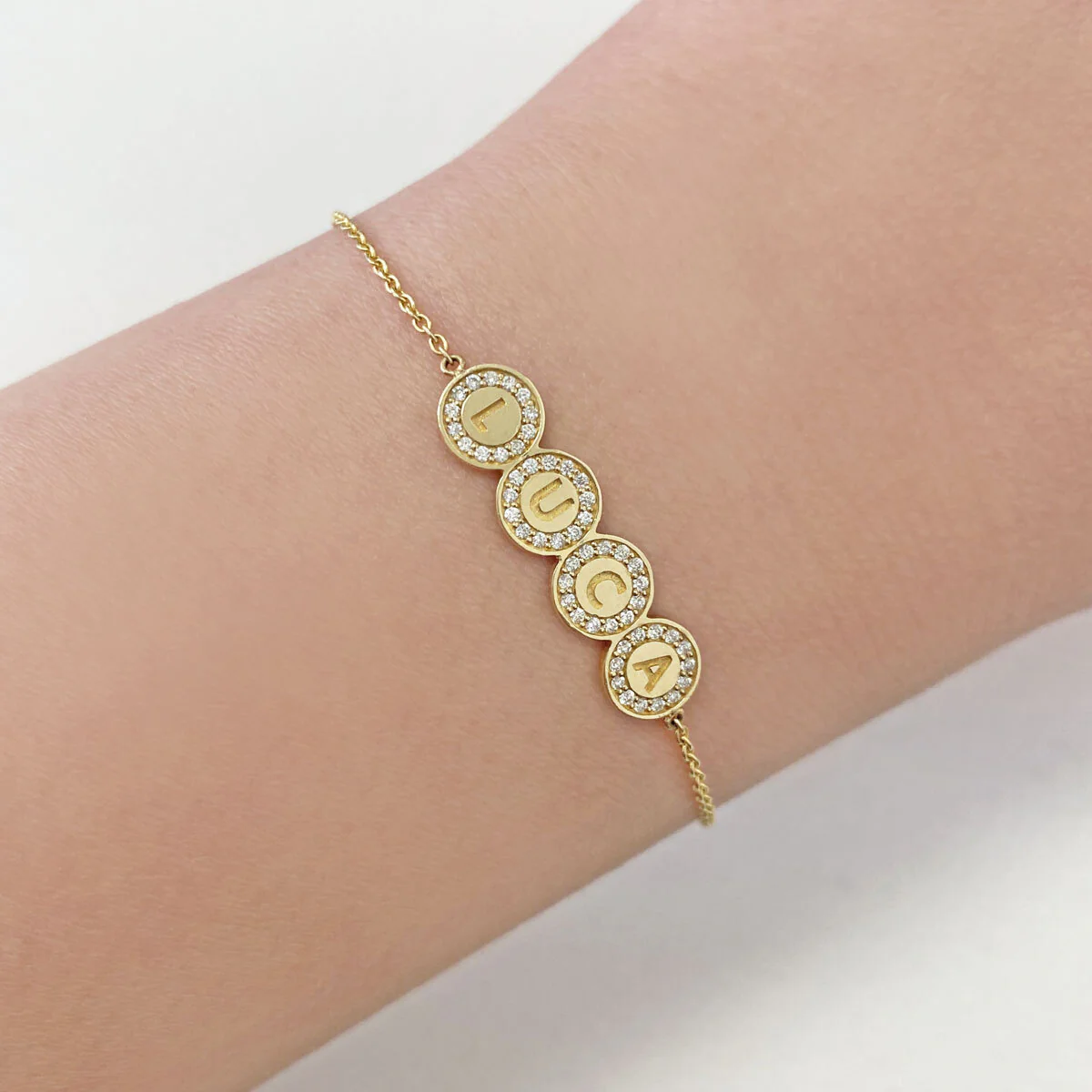 Custom Diamond Bubble Bracelet - Image 7