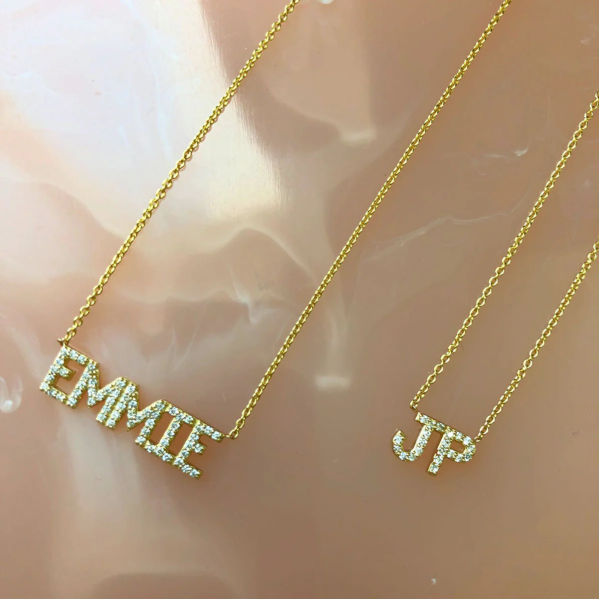 Diamond Custom Name Necklace - Image 5
