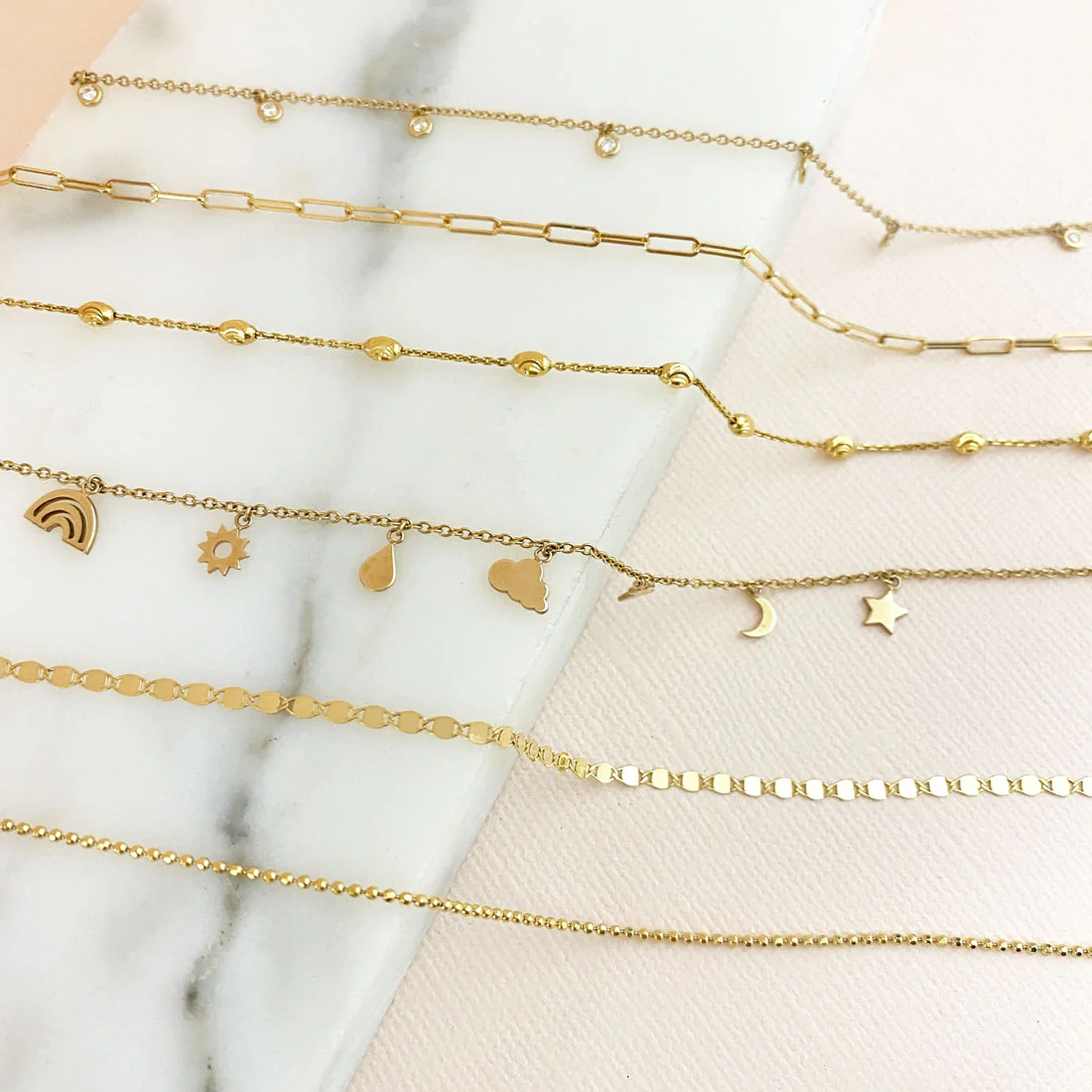 Diamond Drop Anklet - Image 3