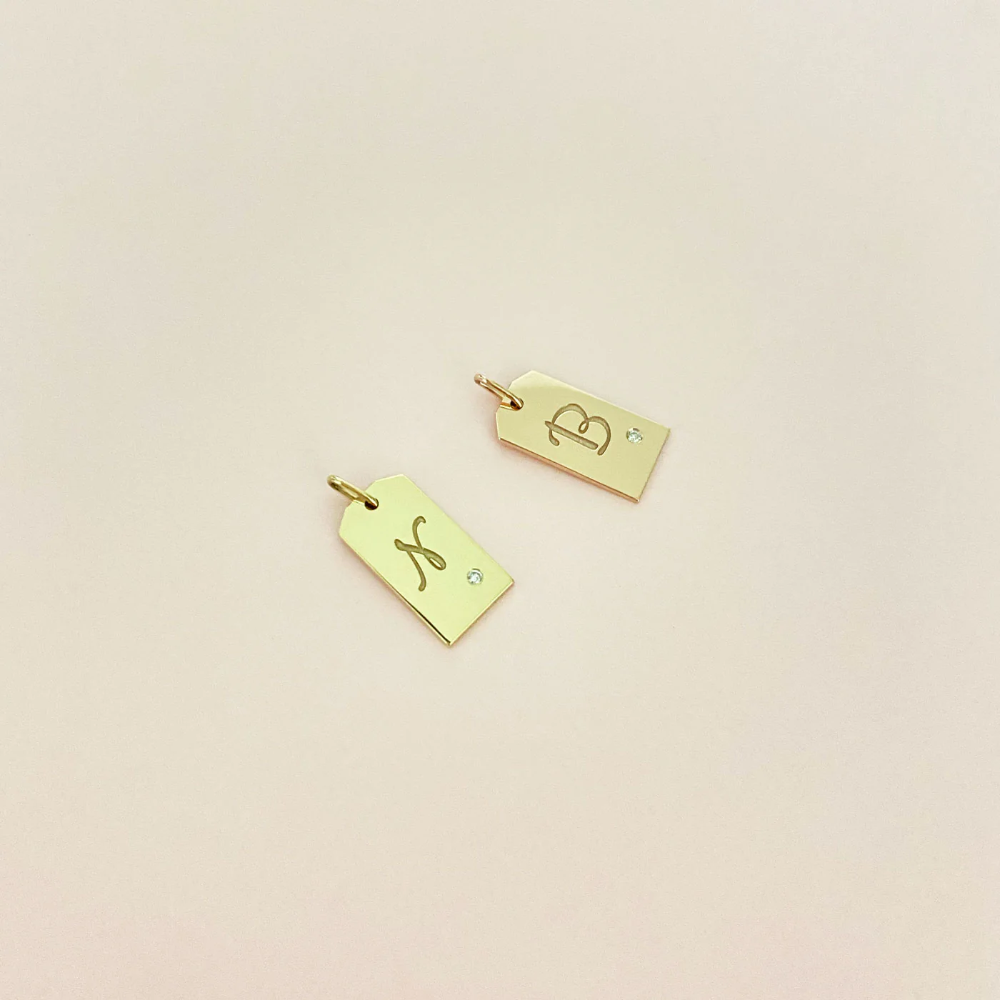 Diamond Initial Tag Charm - Image 5