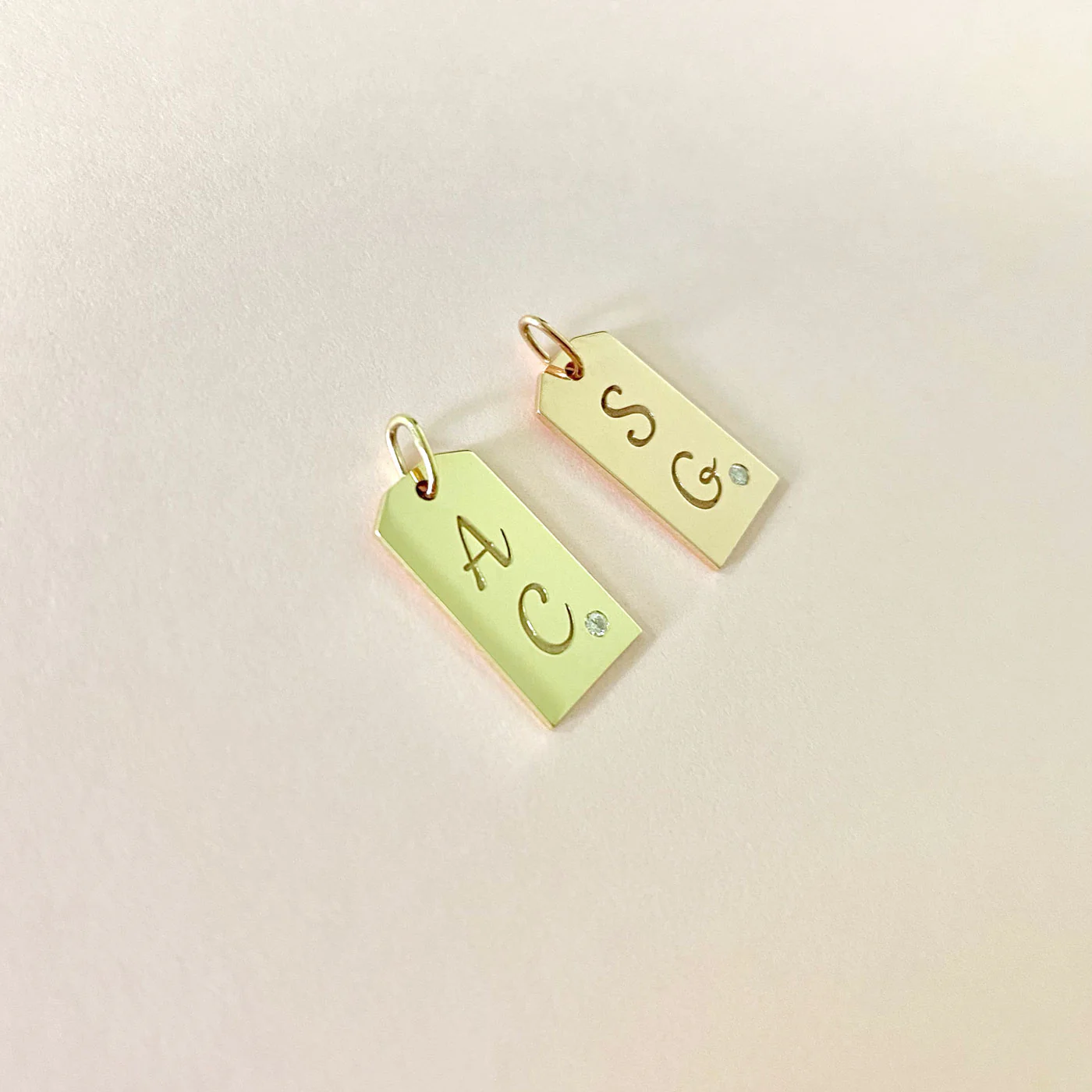 Diamond Initial Tag Charm - Image 6