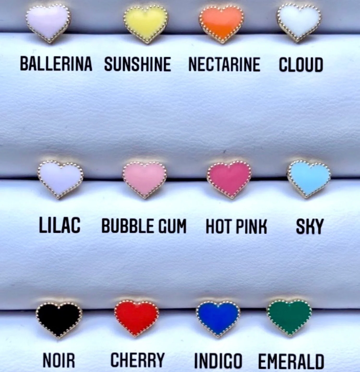 Enamel Heart Necklace - Image 4
