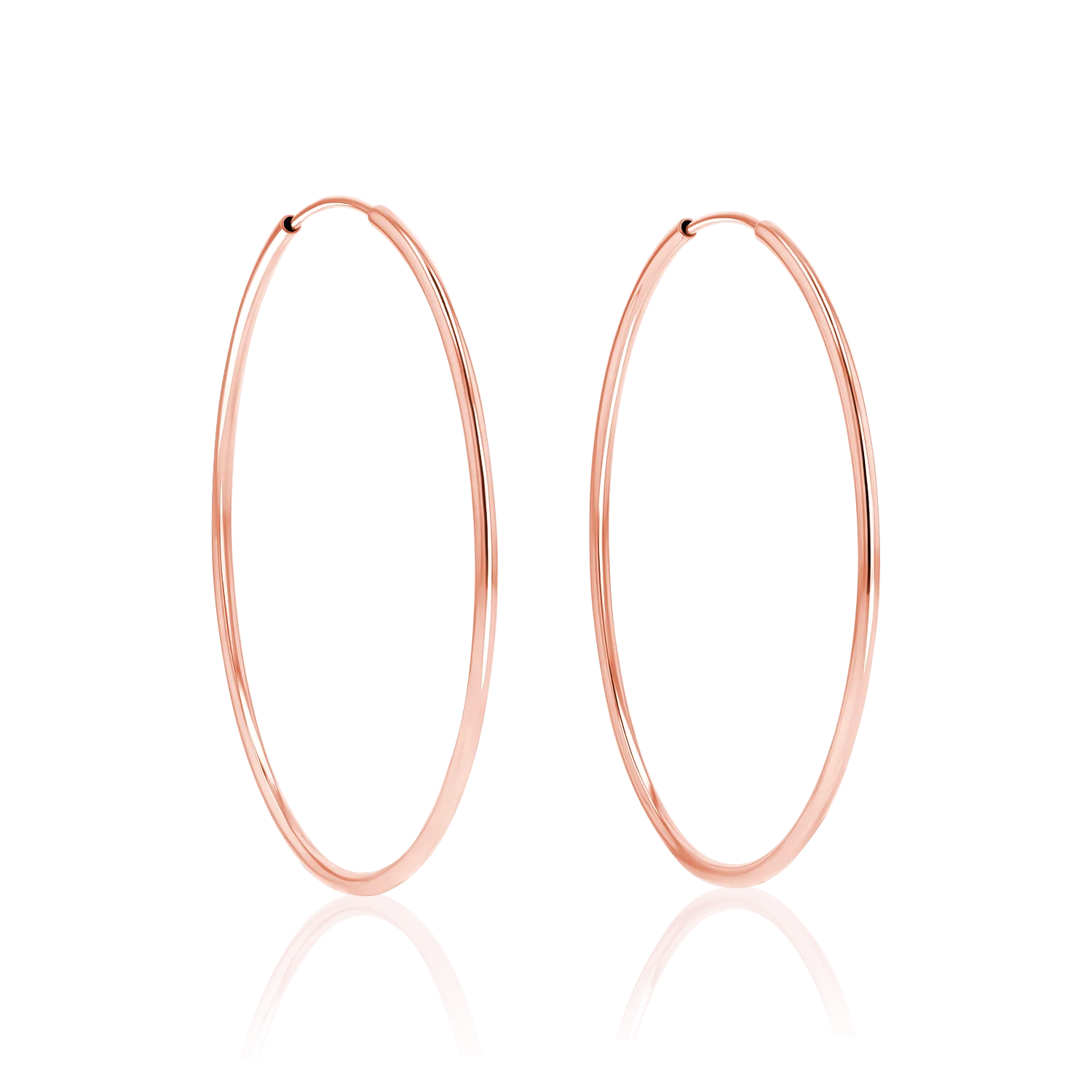 Endless Gold Hoop Earrings - Image 10