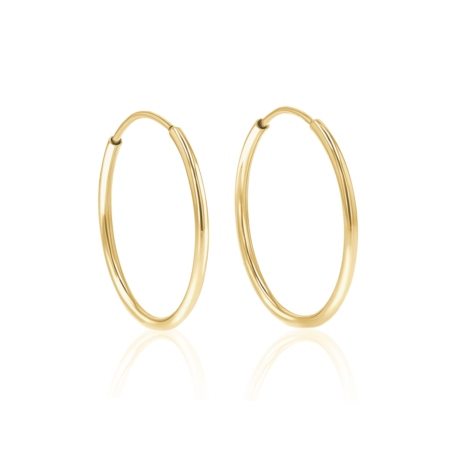 Endless Gold Hoop Earrings - Image 11