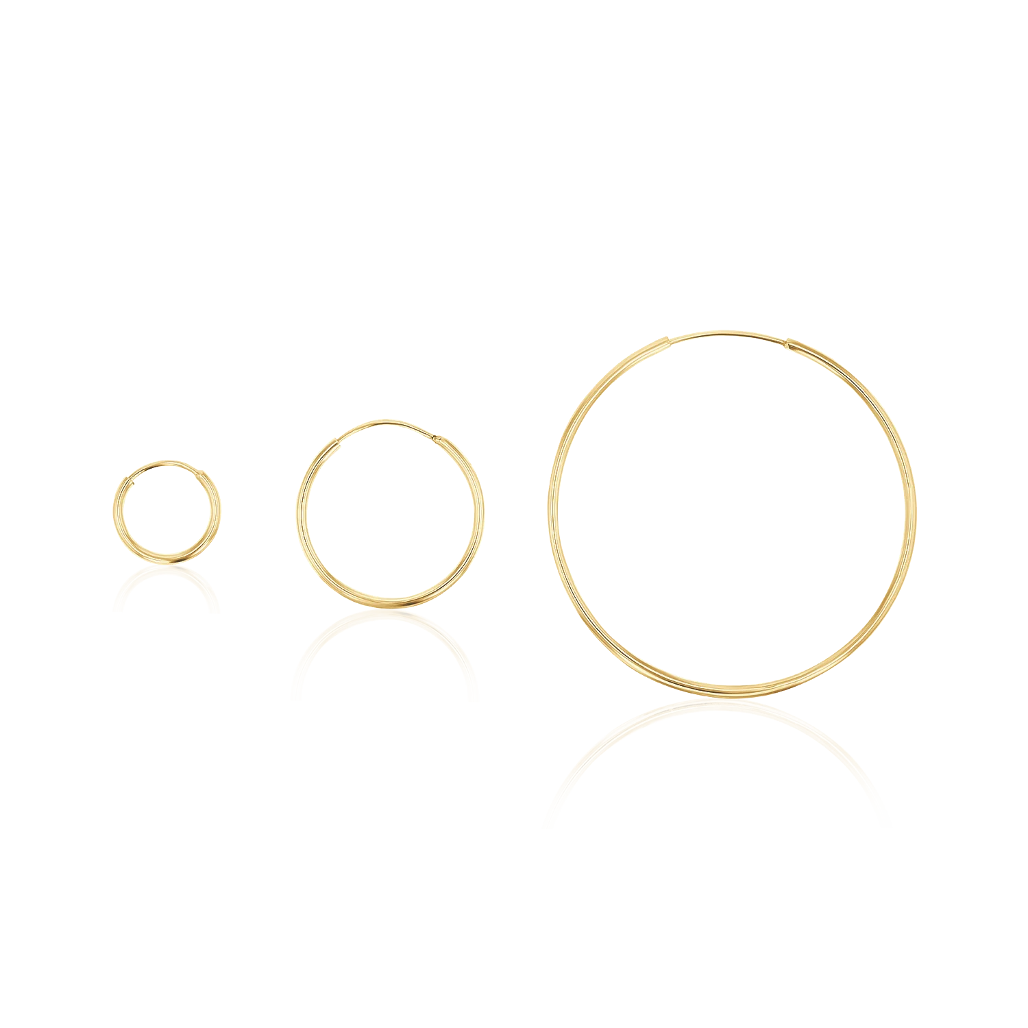 Endless Gold Hoop Earrings - Image 13